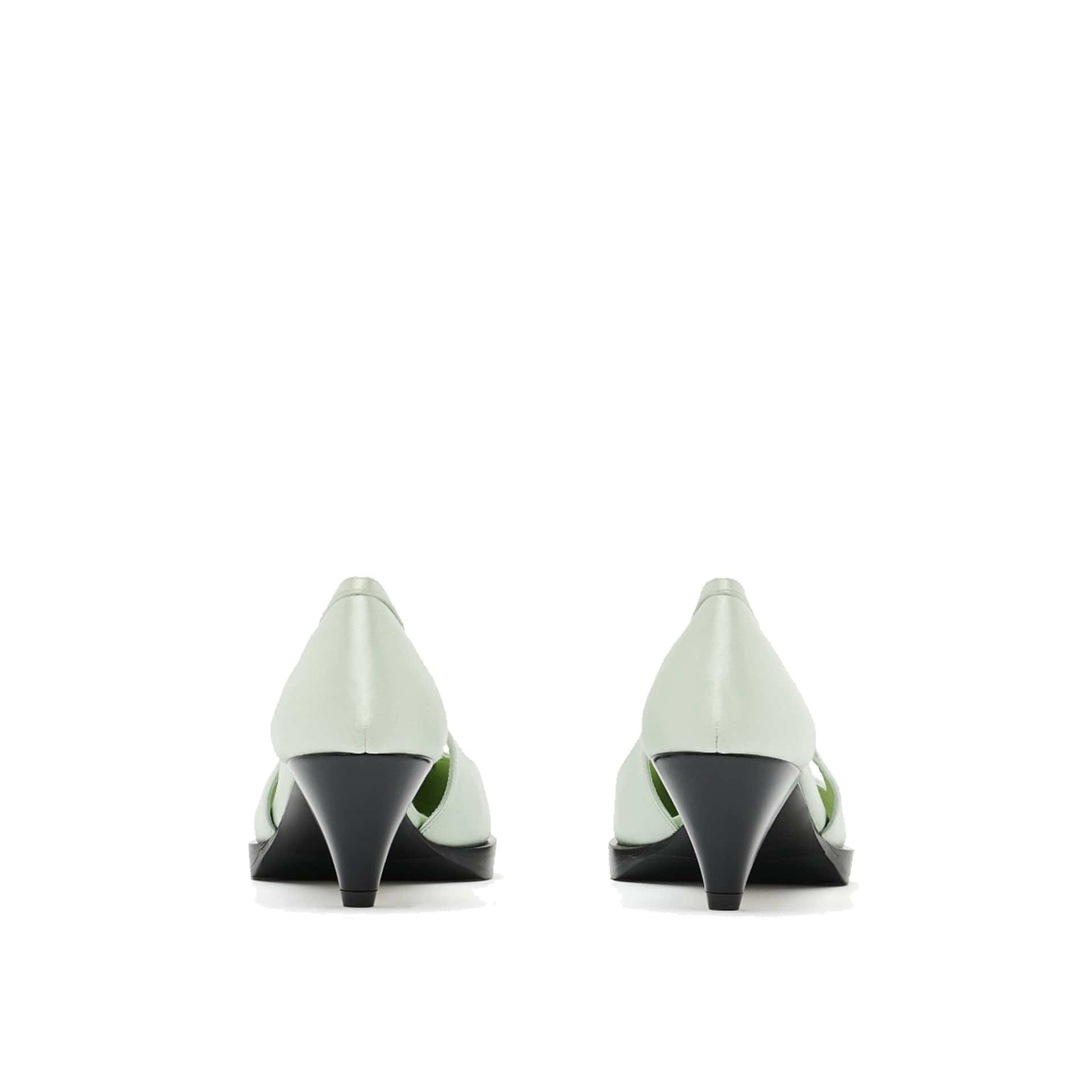 Prada Cut-Out Satin Pumps