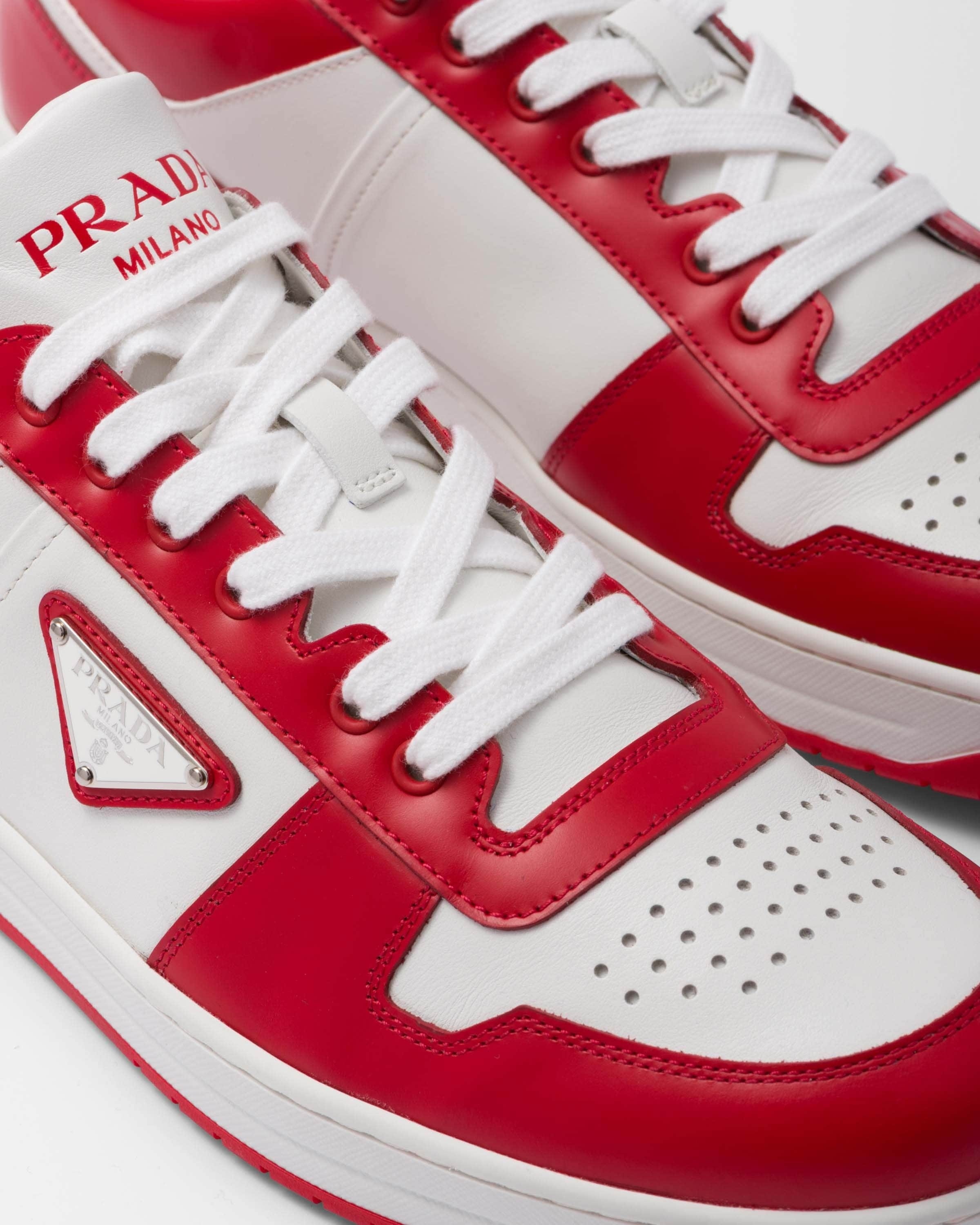 Prada Downtown Leather Sneakers