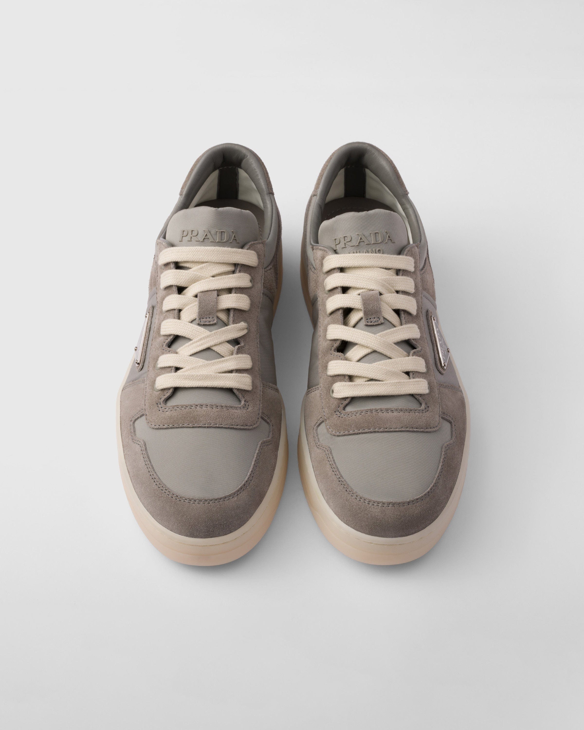 Prada Downtown Re-Nylon-Suede Sneakers