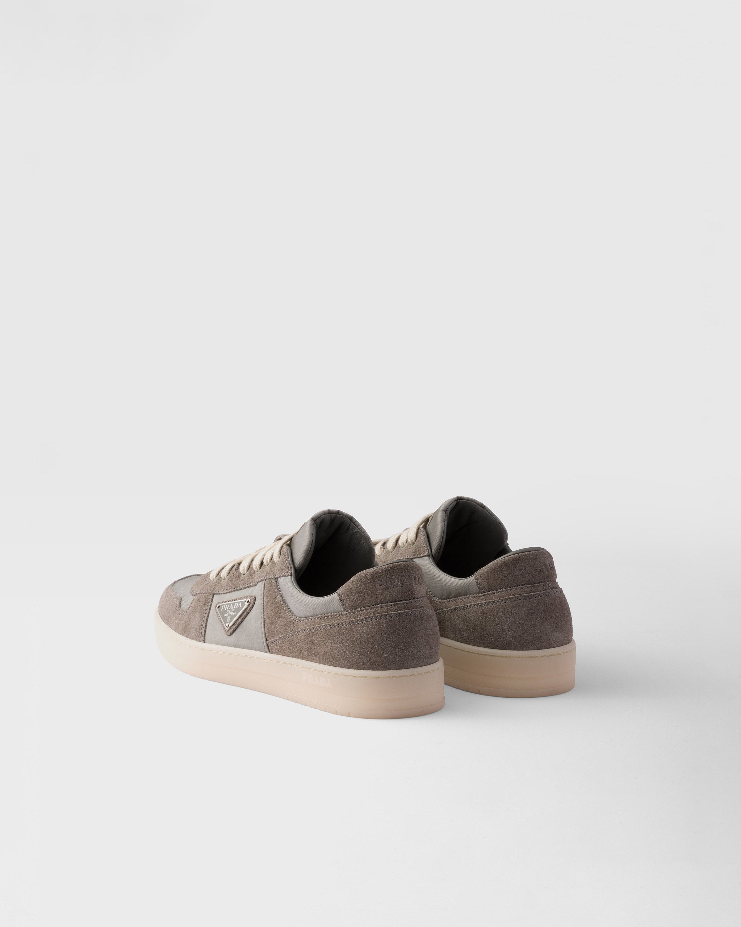 Prada Downtown Re-Nylon-Suede Sneakers