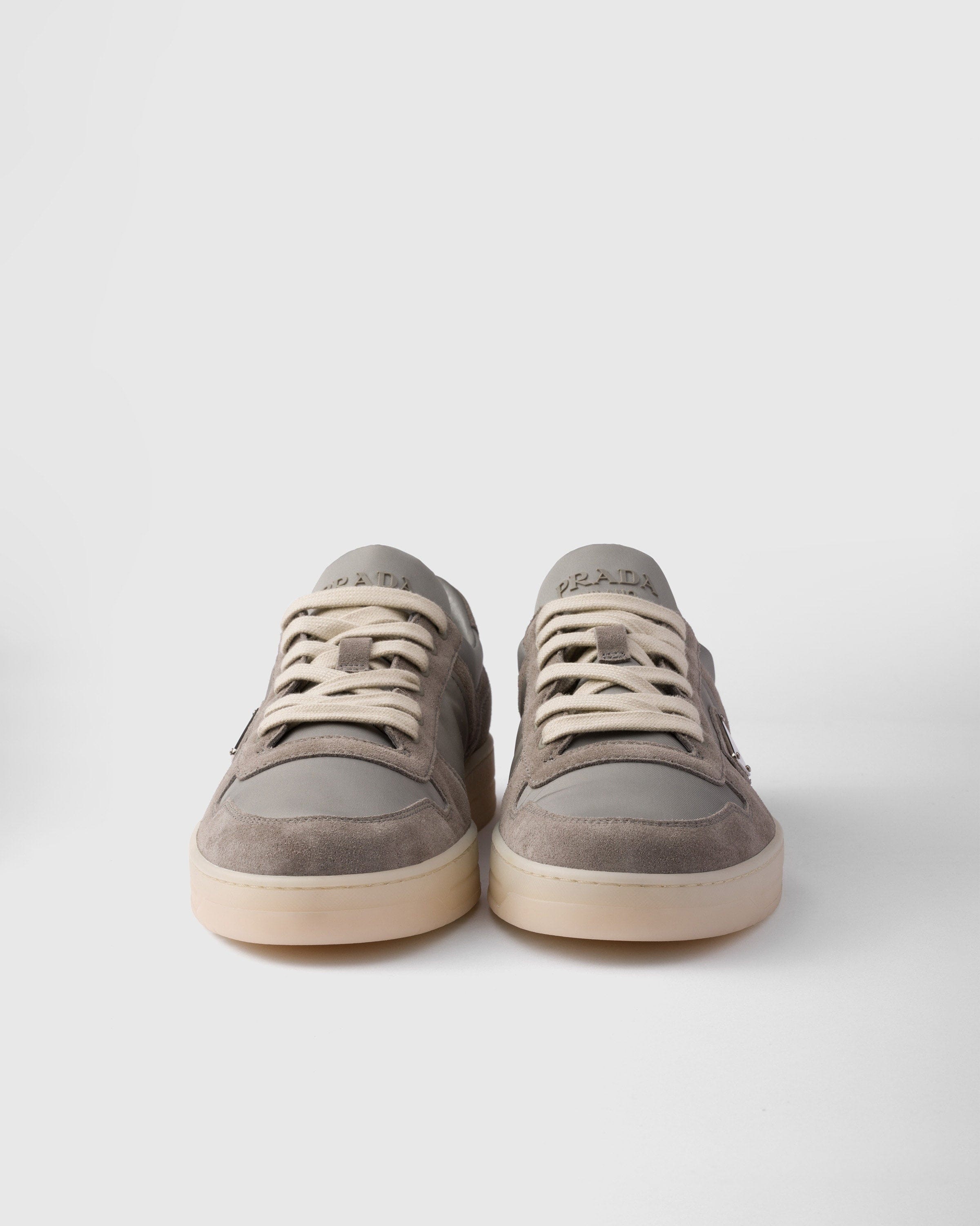Prada Downtown Re-Nylon-Suede Sneakers
