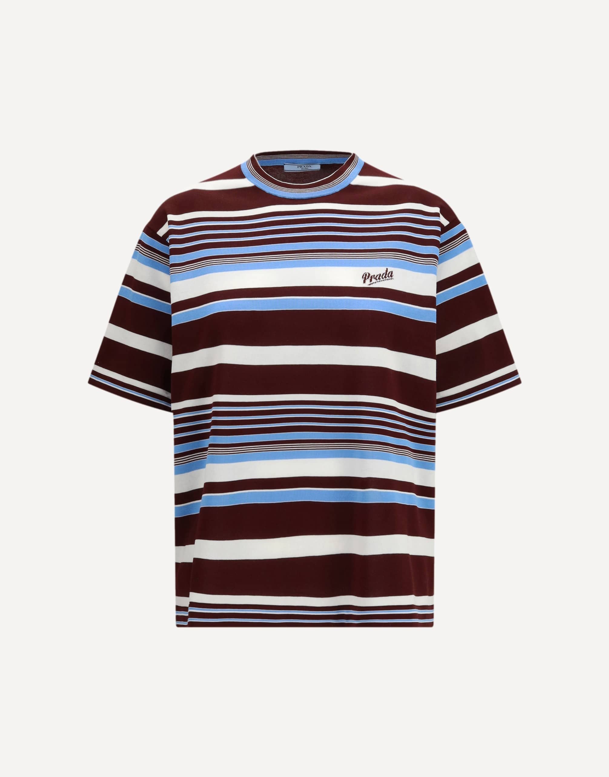 Prada Embroidered Cotton T-Shirt