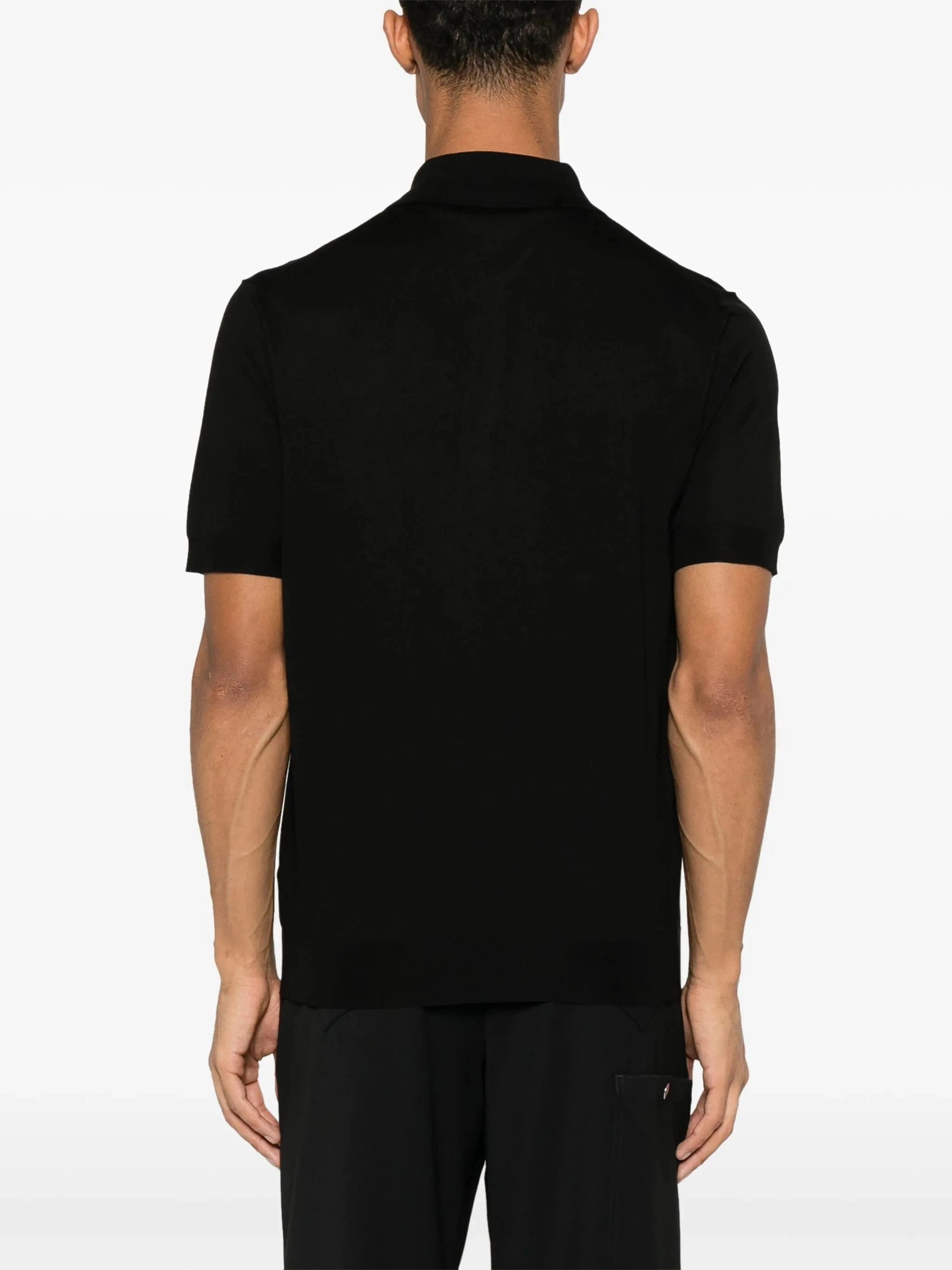 Prada Embroidered-Logo Polo Shirt