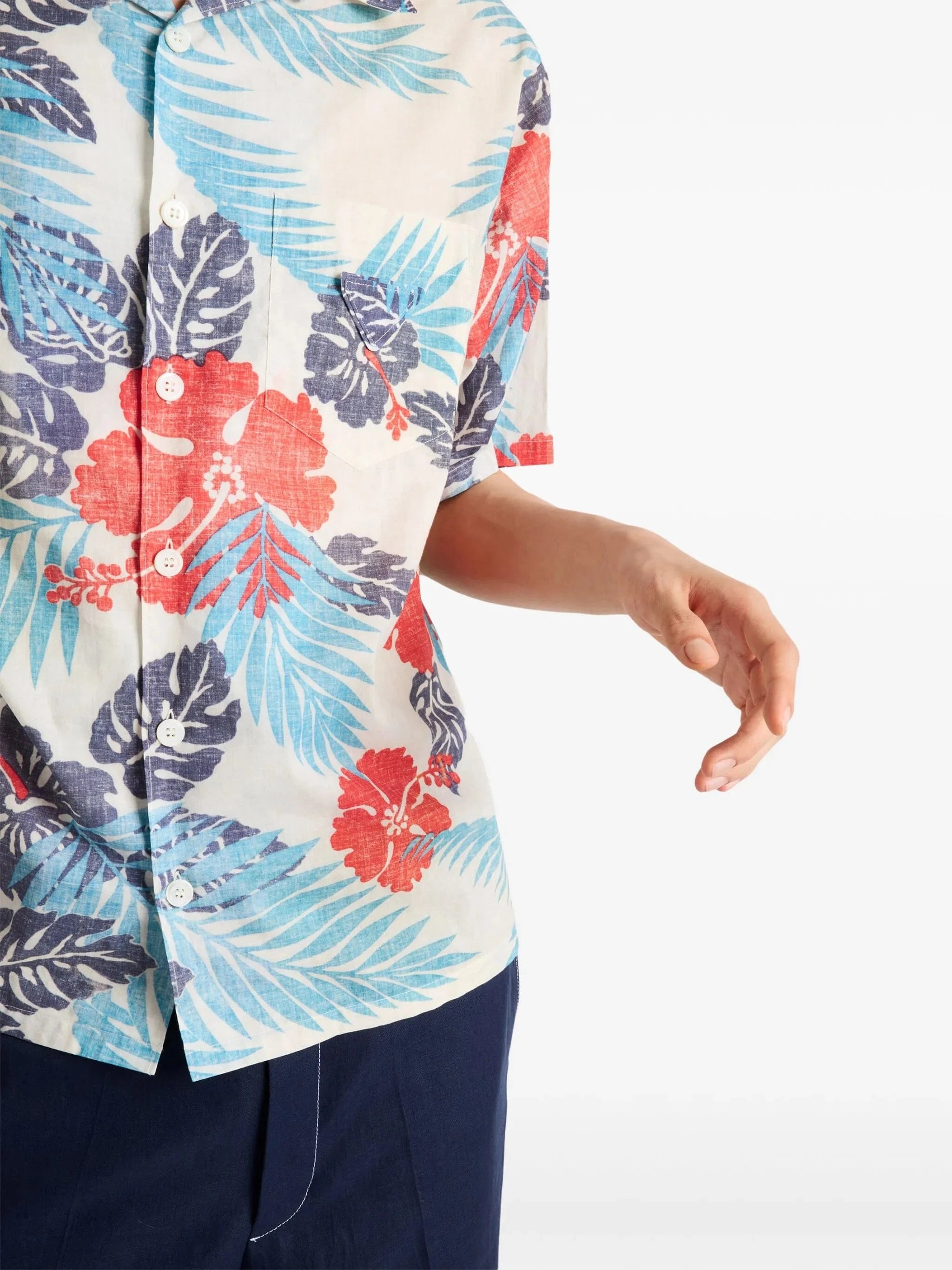 Prada Floral-Print Bowling Shirt