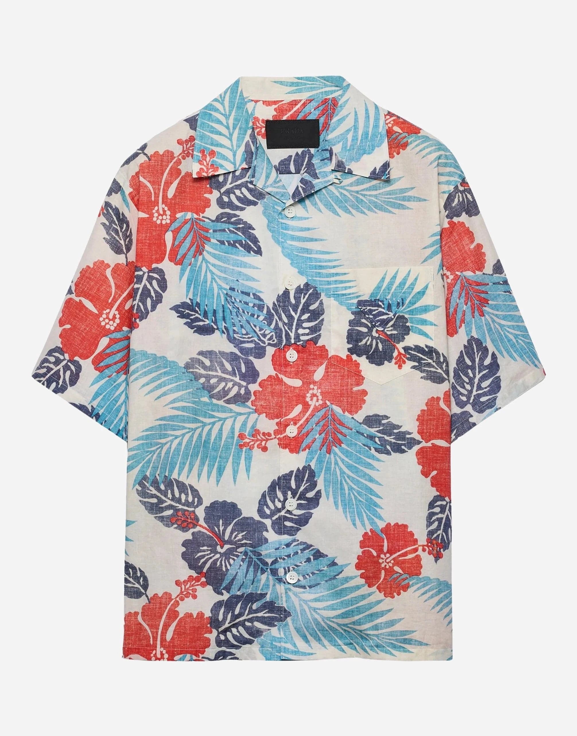 Prada Floral-Print Bowling Shirt