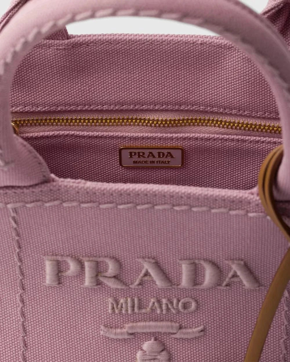 Prada Jardinière Canvas Mini Tote Bag