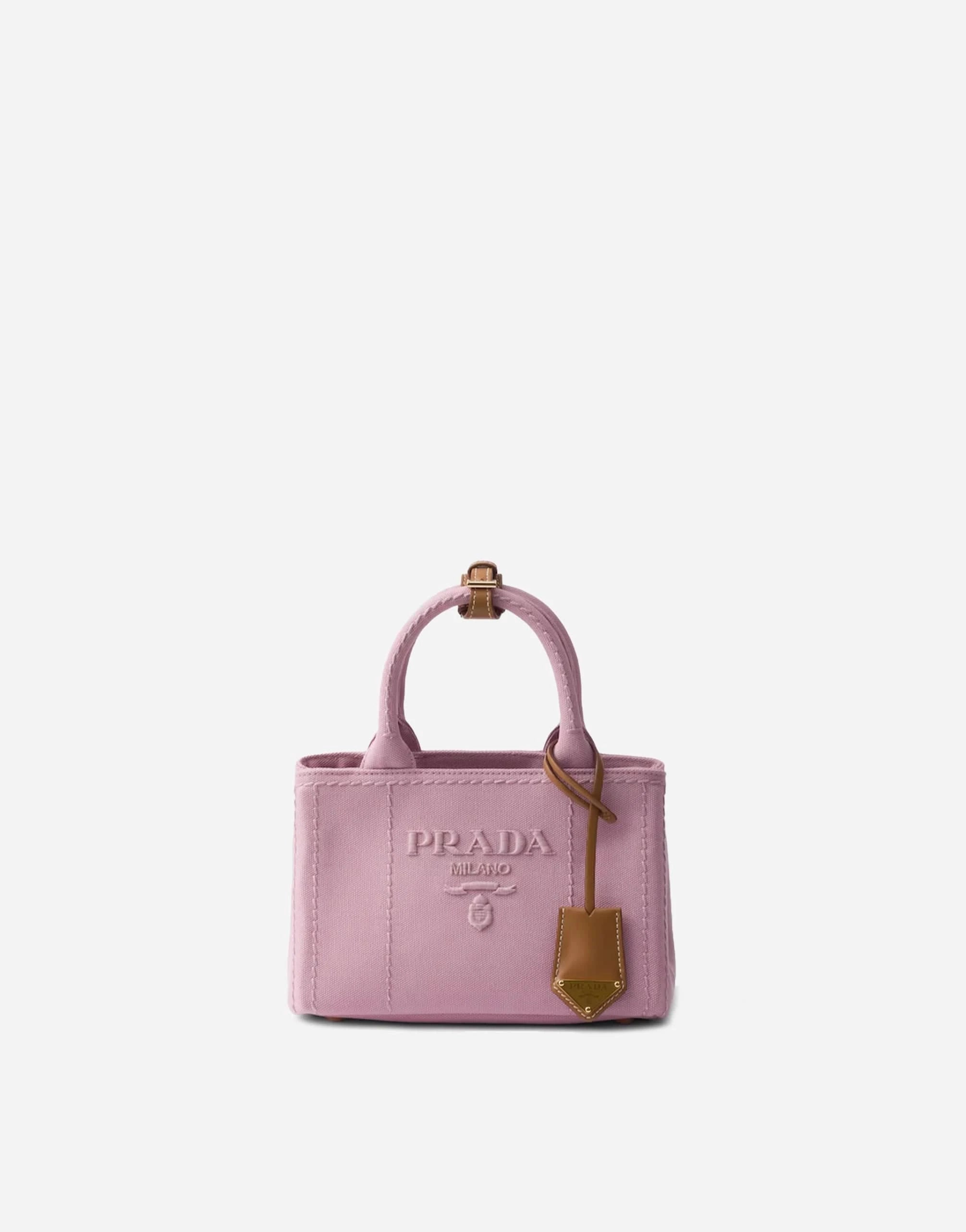 Prada Jardinière Canvas Mini Tote Bag