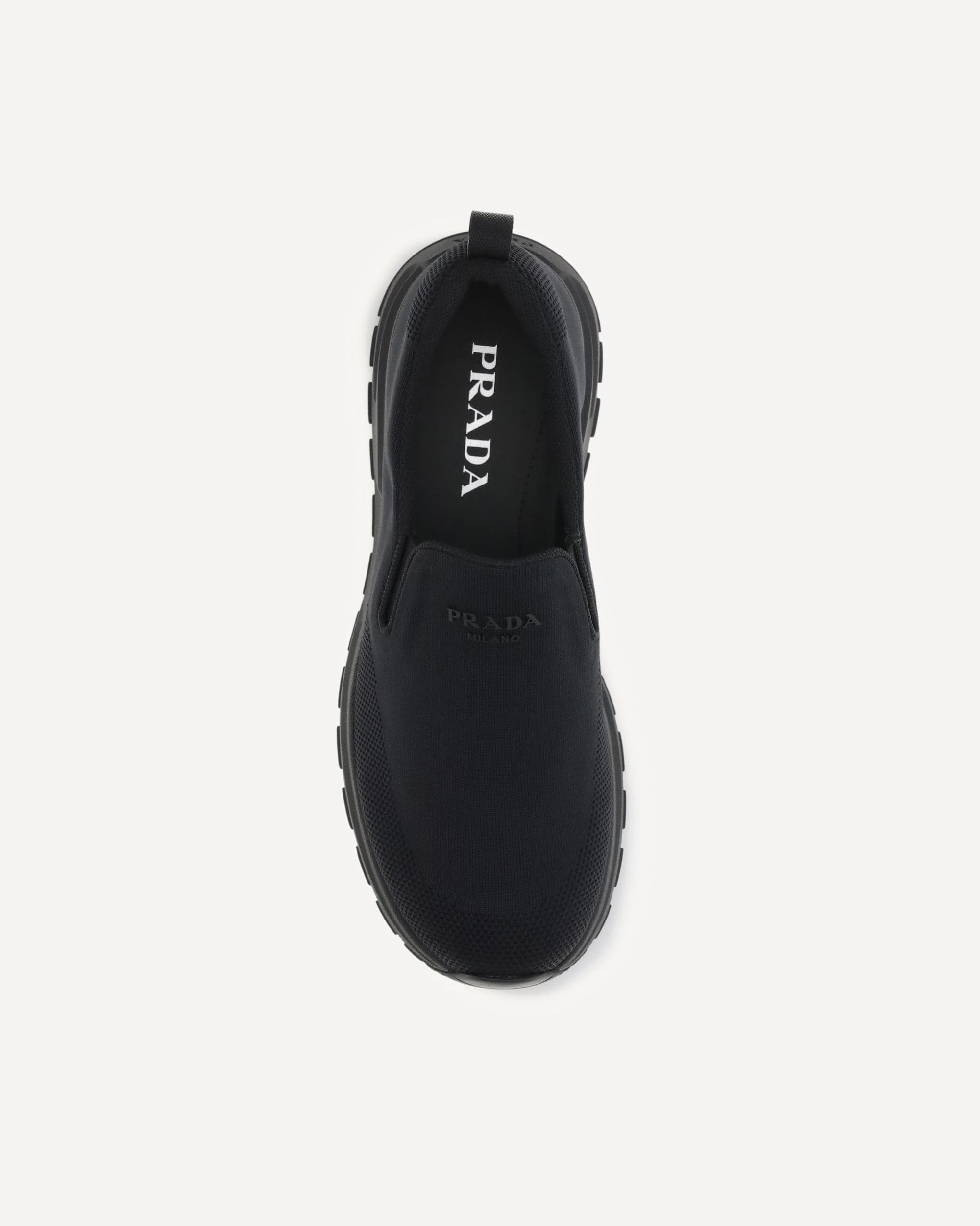 Prada Jersey Slip-On Sneakers