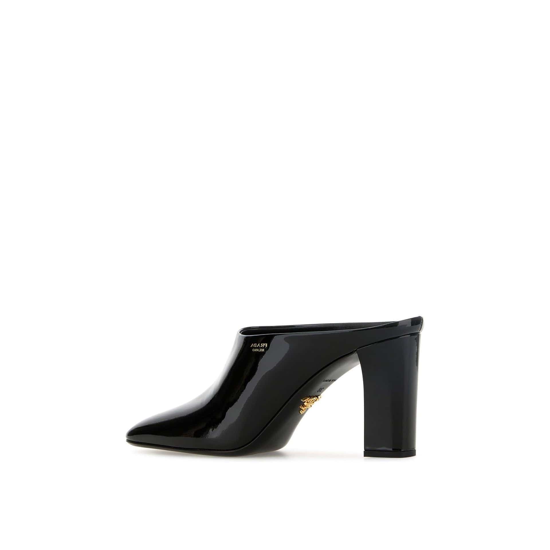 Prada Leather Mules 85mm