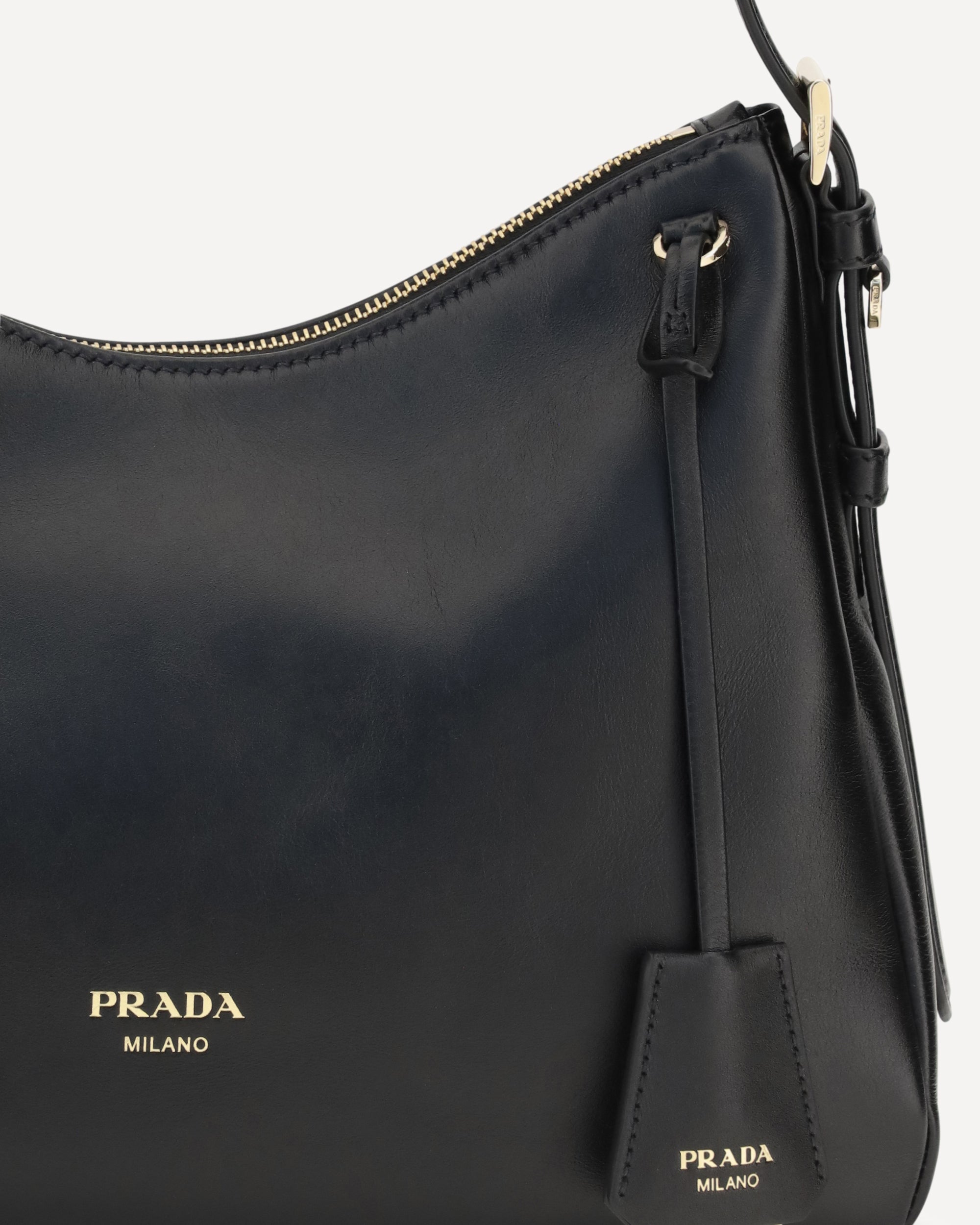 Prada Leder-Schultertasche