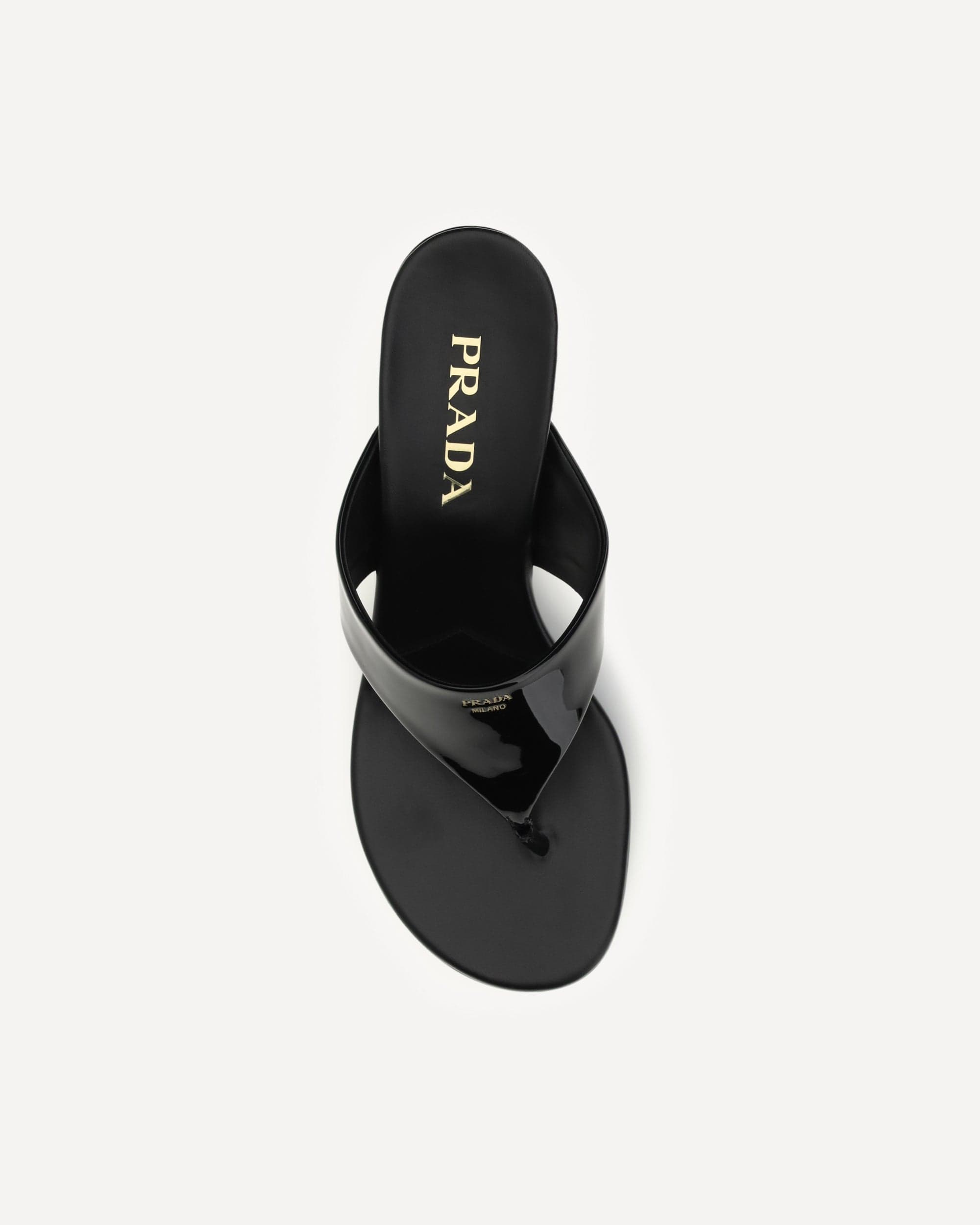 Prada Leather Thong Sandals
