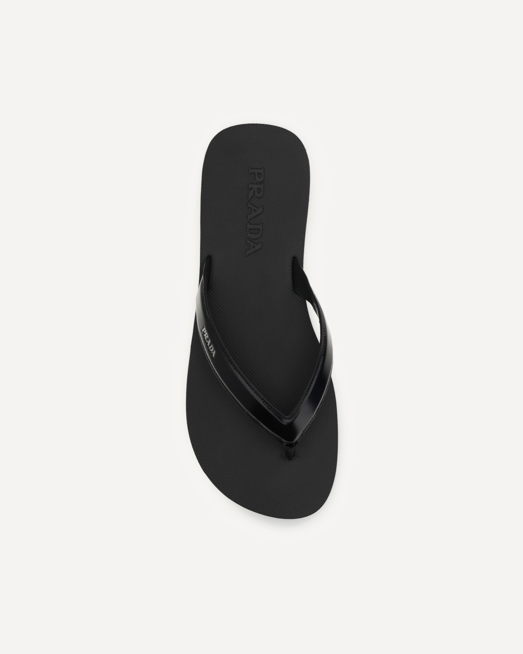 Prada Leather Thong Sandals