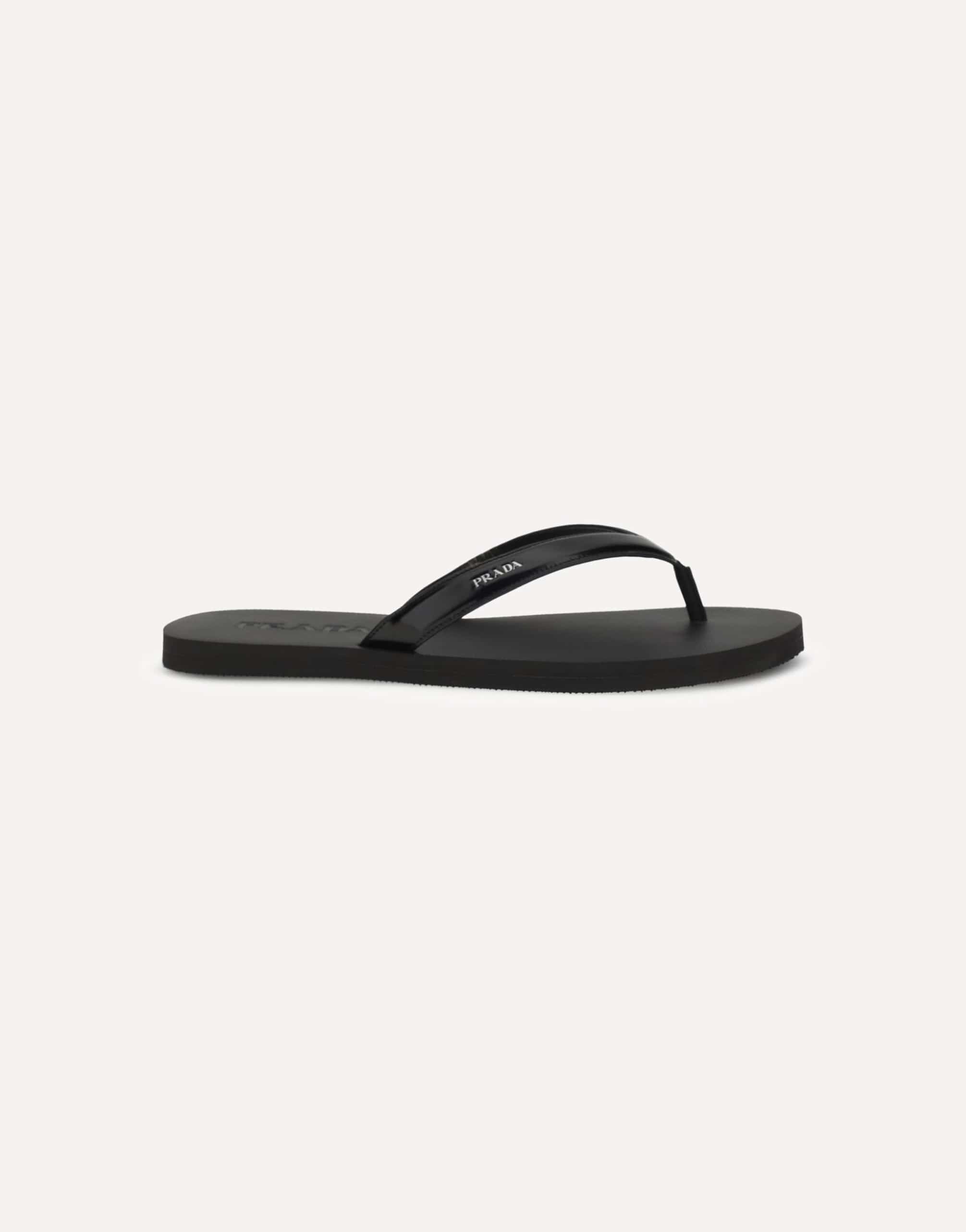 Prada Leather Thong Sandals
