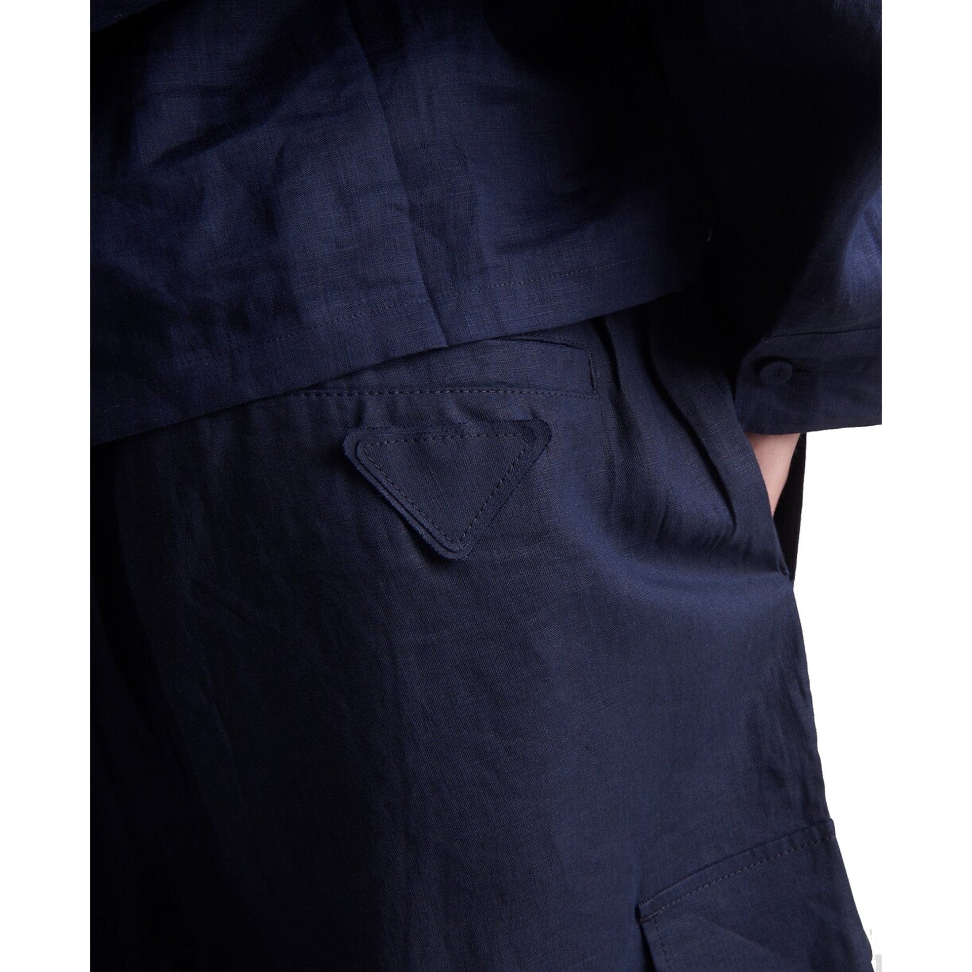 Prada Linen Bermuda Casual Shorts