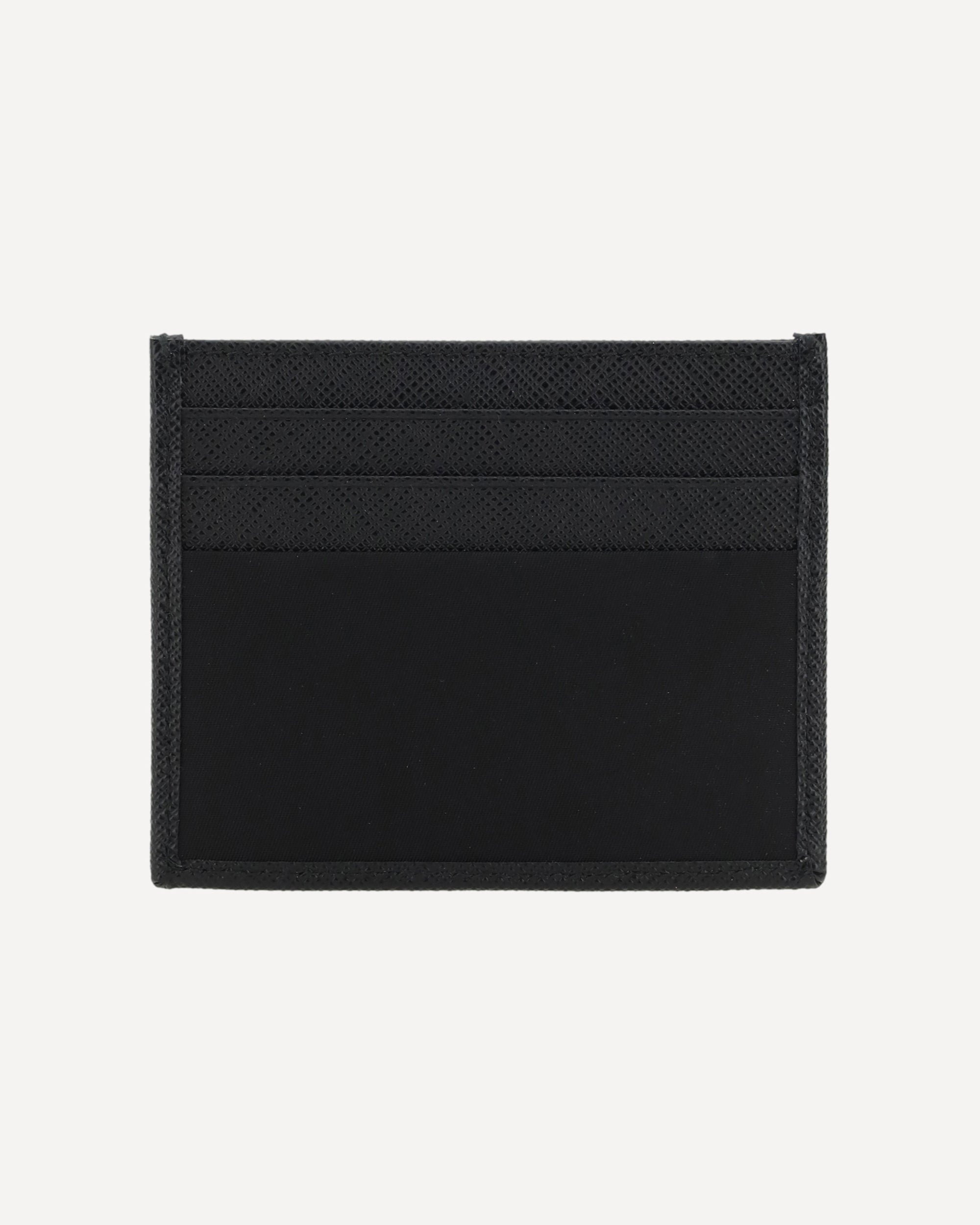Prada Logoed Card Holder With Triangular Plaque - alternate view