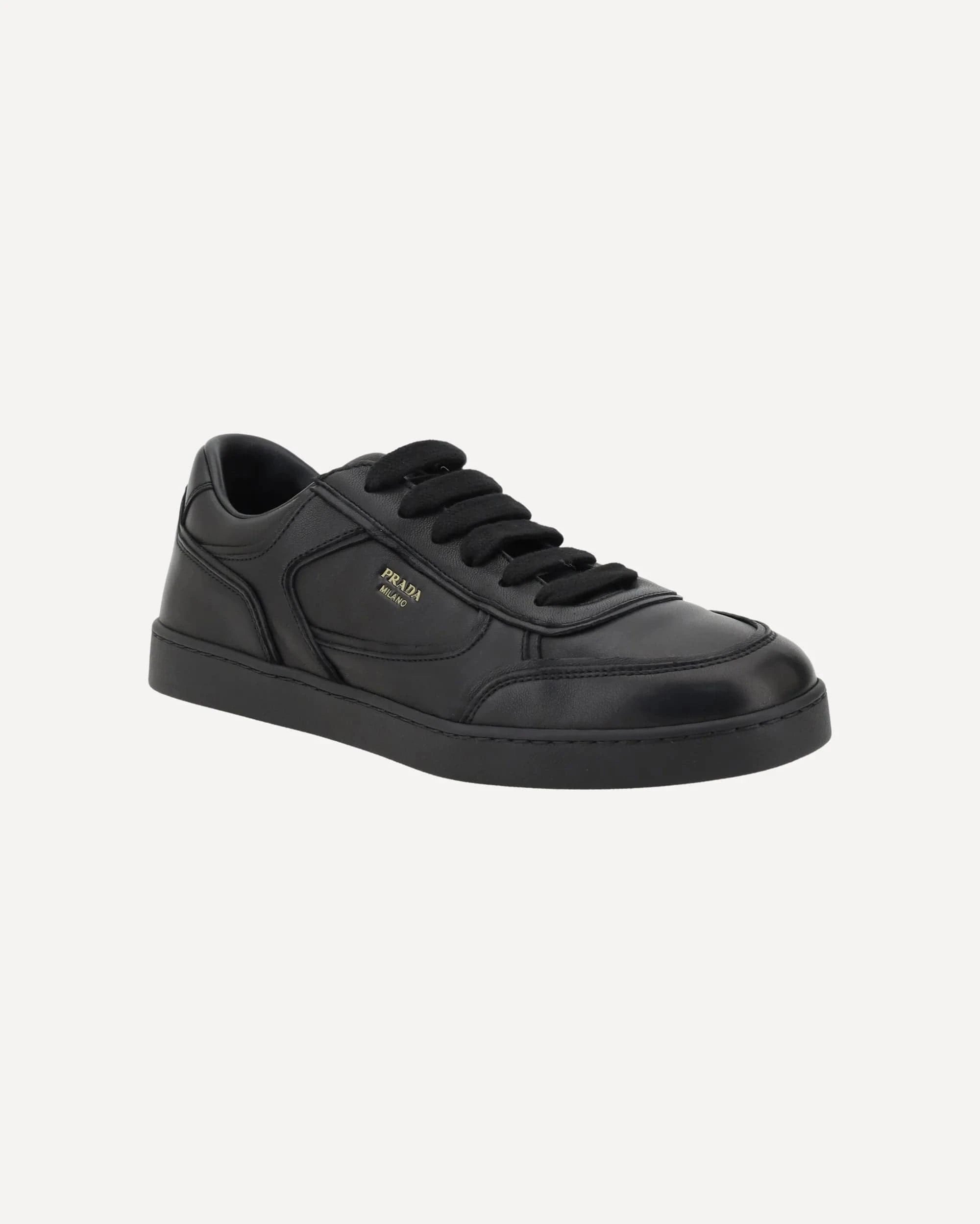 Prada Low-Top Leather Sneakers