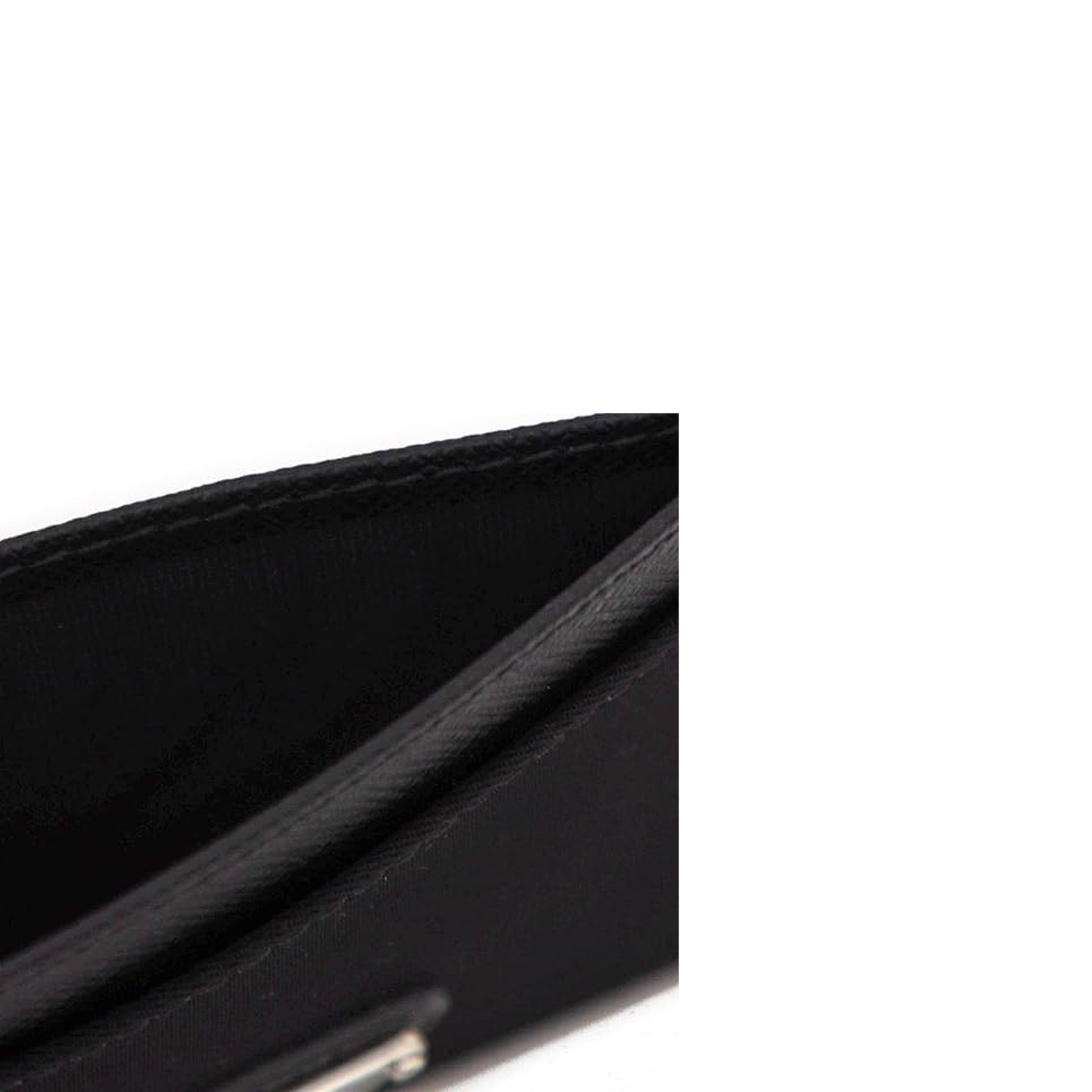 Prada Nylon And Leather Card Holder