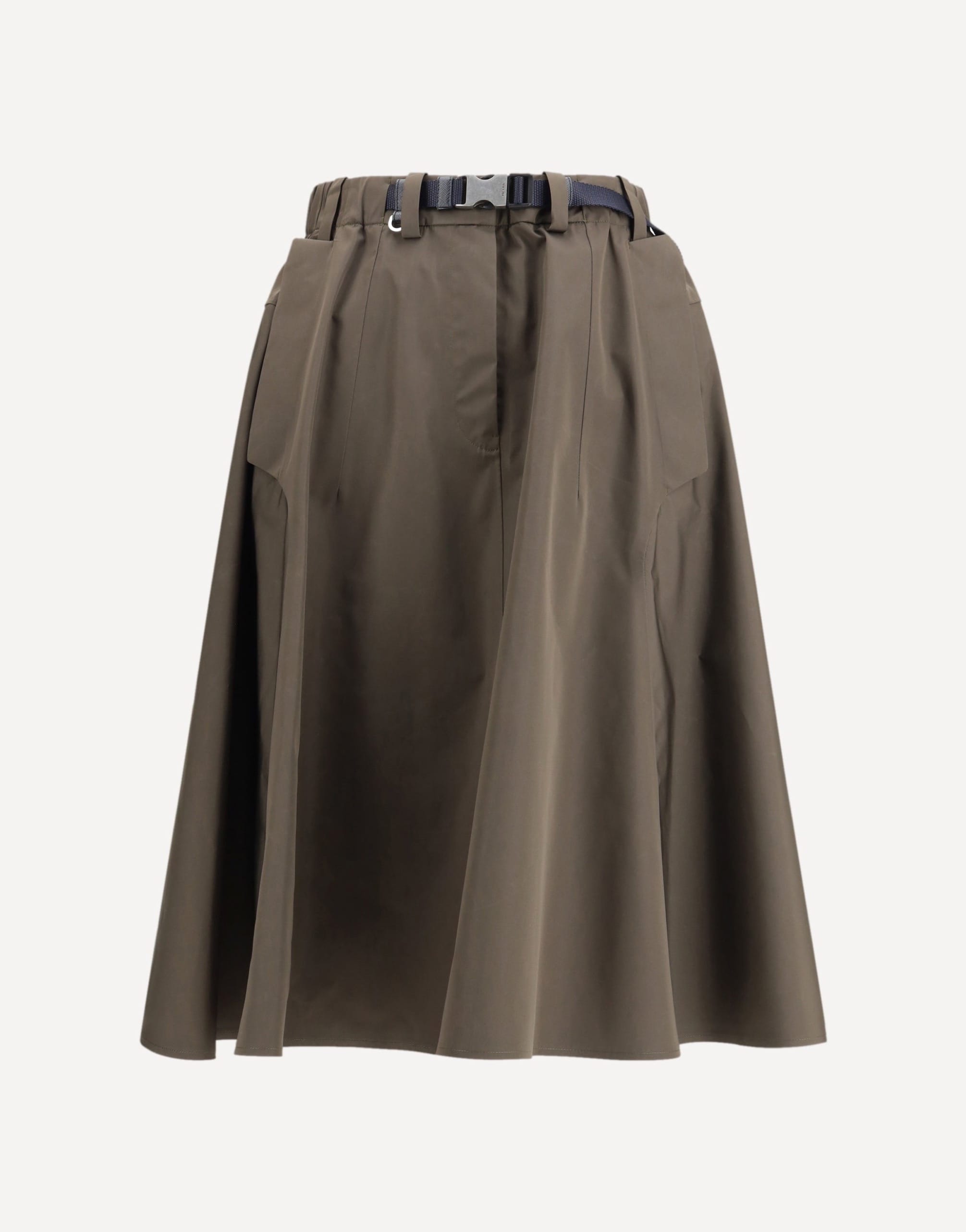Prada Nylon Midi Skirt