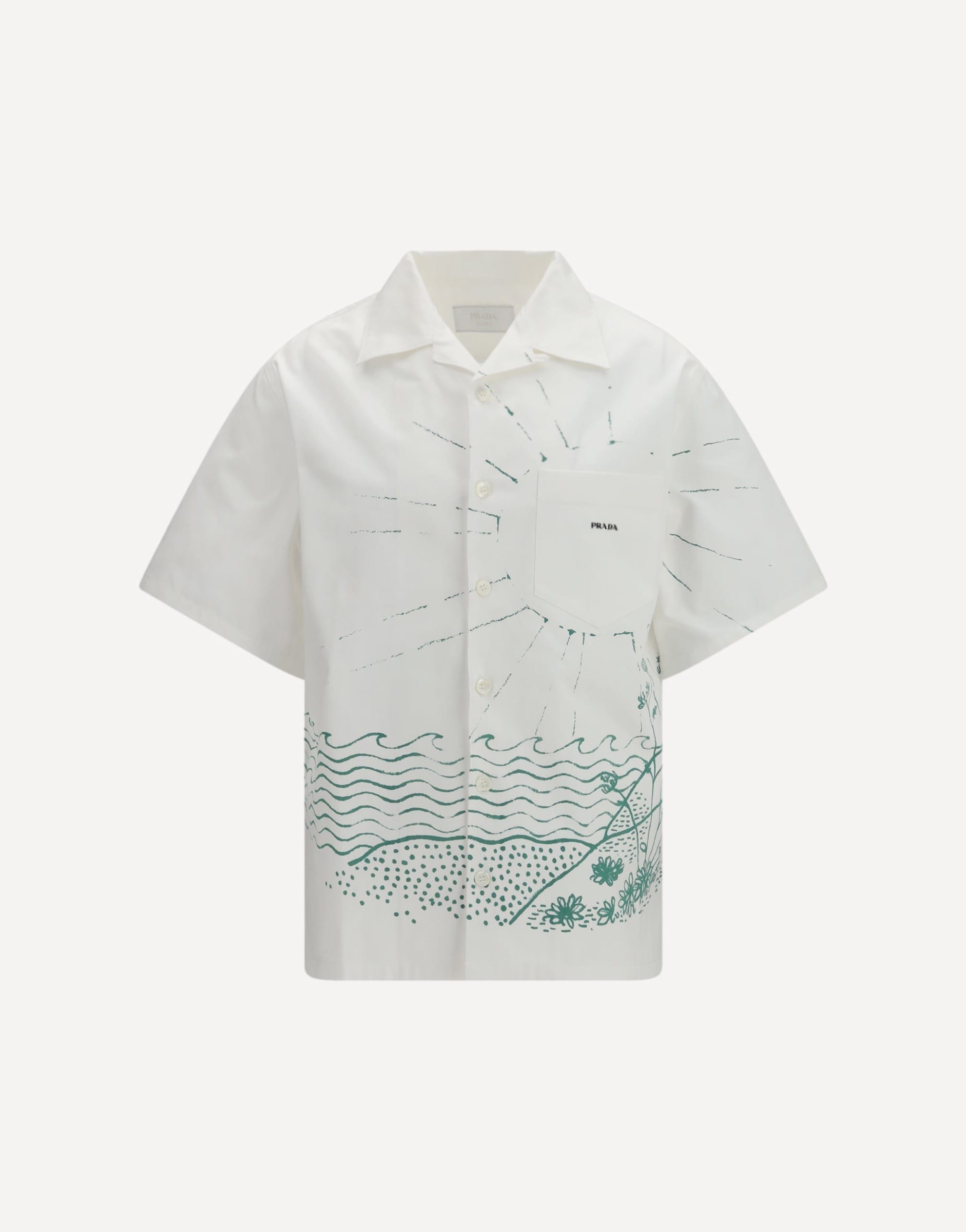 Prada Oversized Wave Print Shirt
