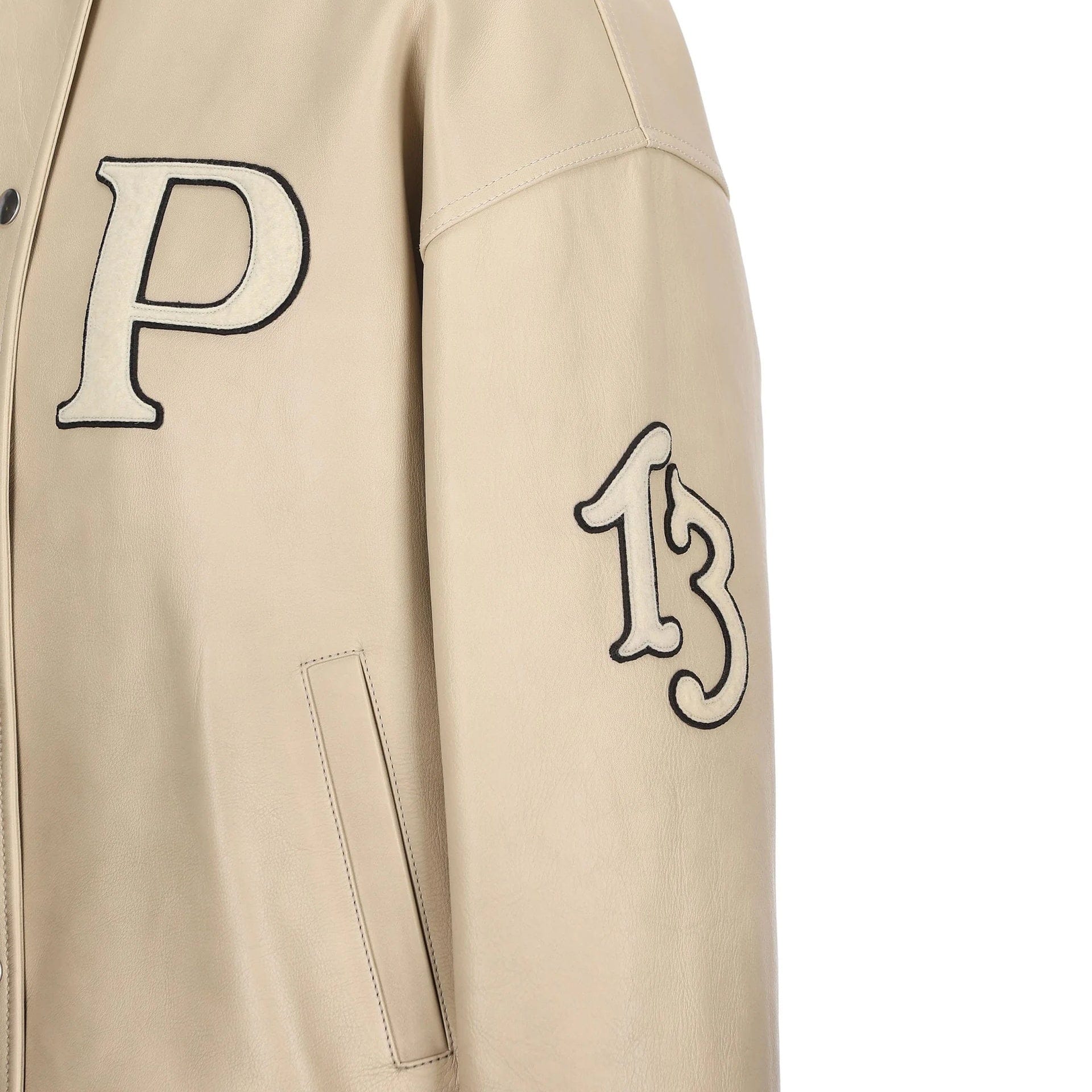 Prada Padded Leather Varsity Jacket