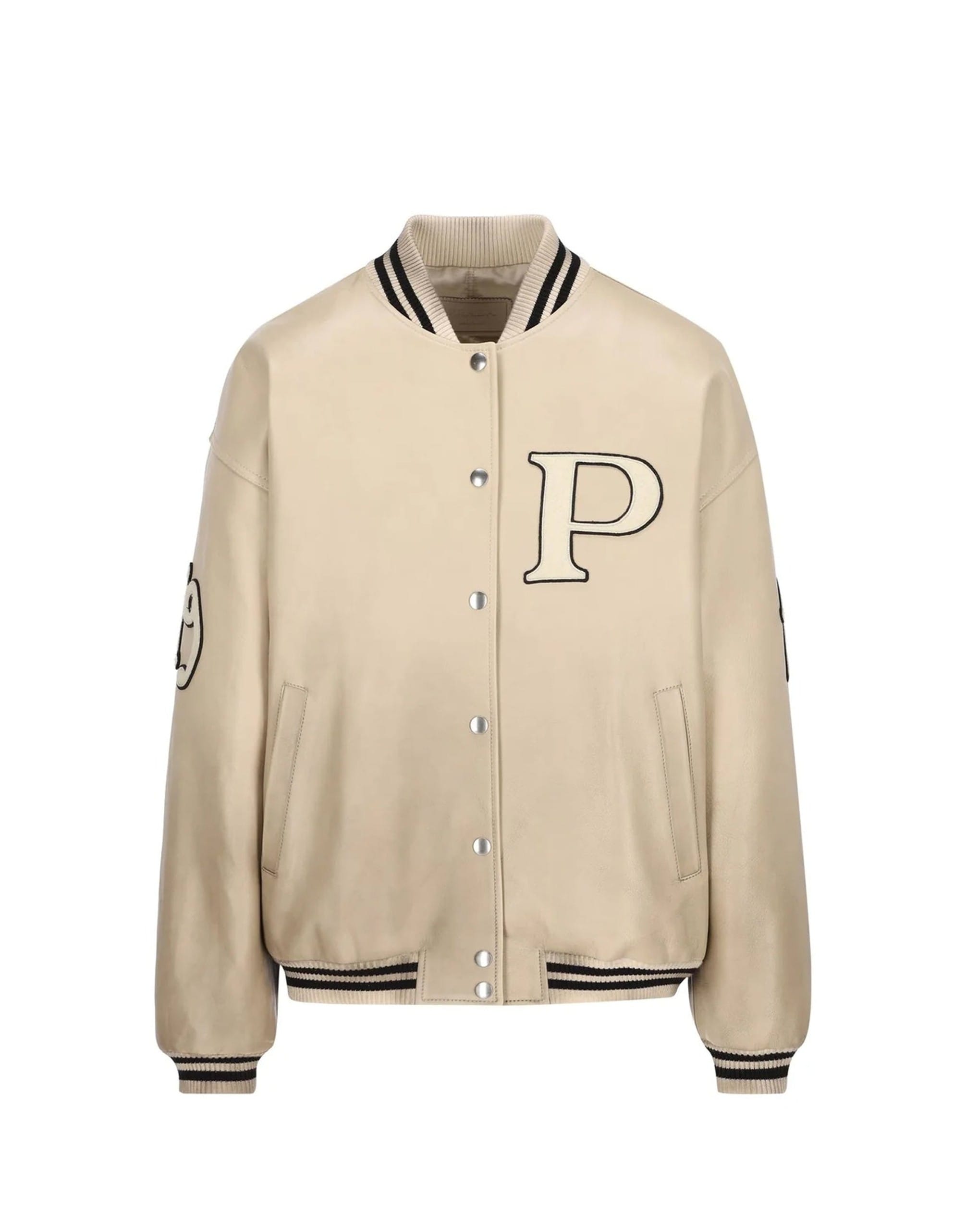 Prada Padded Leather Varsity Jacket