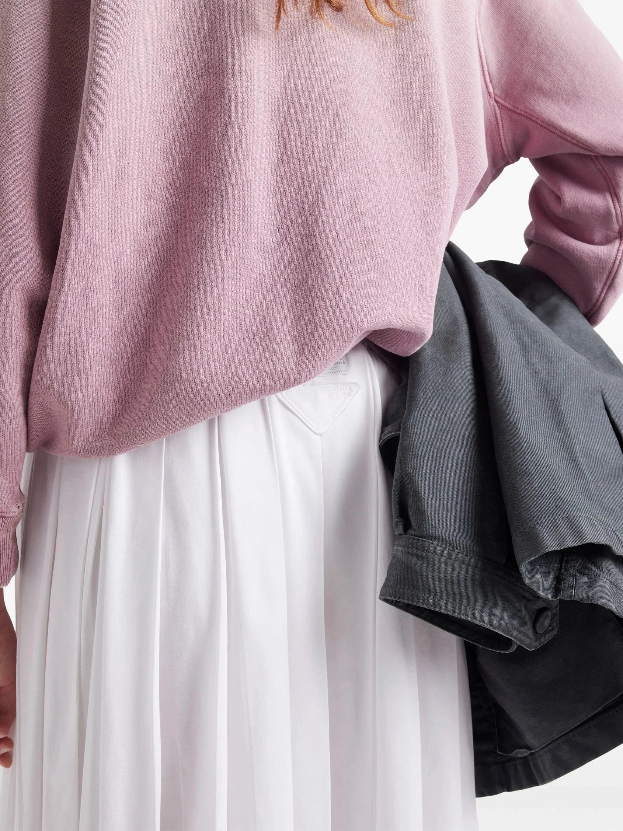 Prada Pleated Cotton Skirt