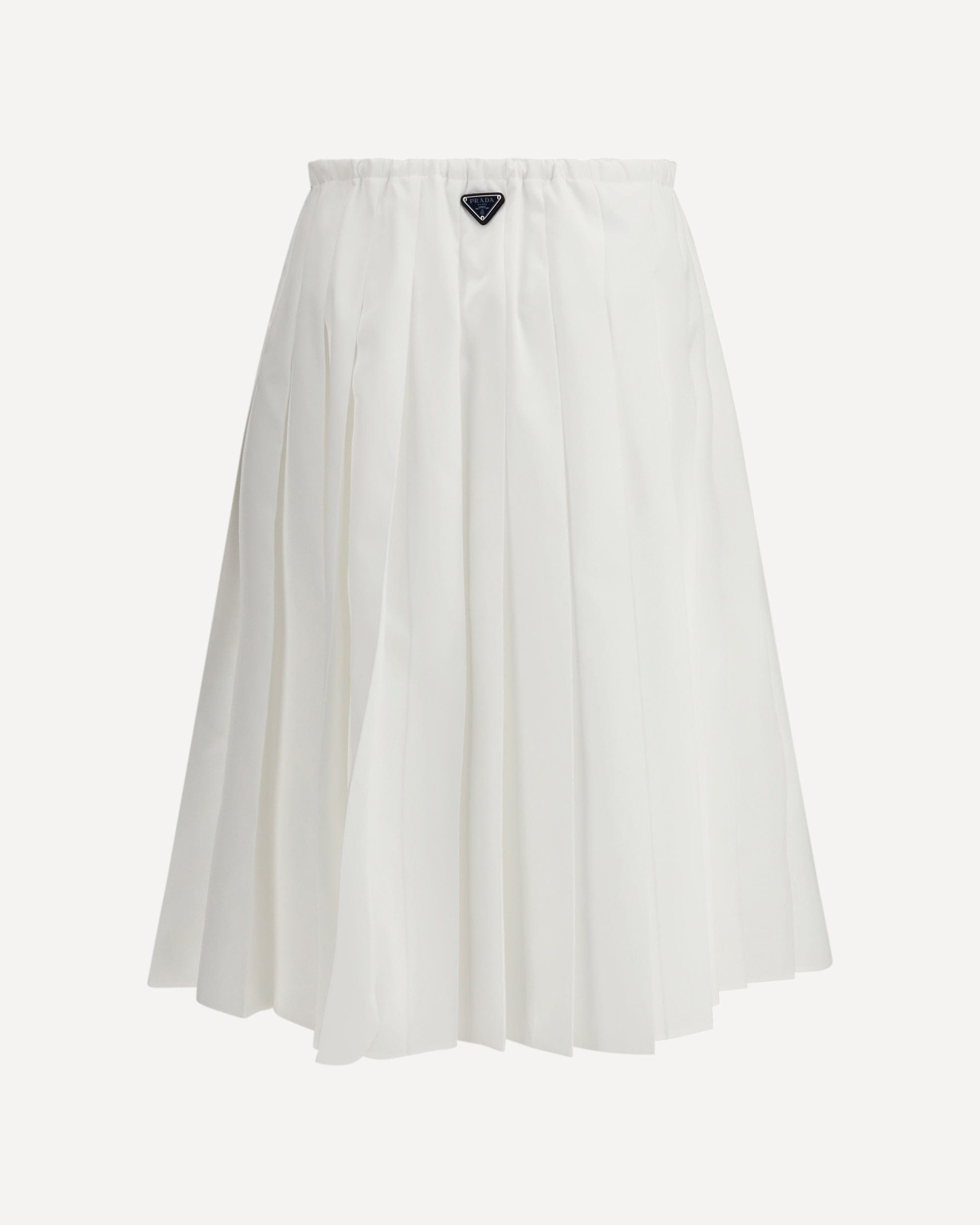 Prada Pleated Jersey Midi Skirt