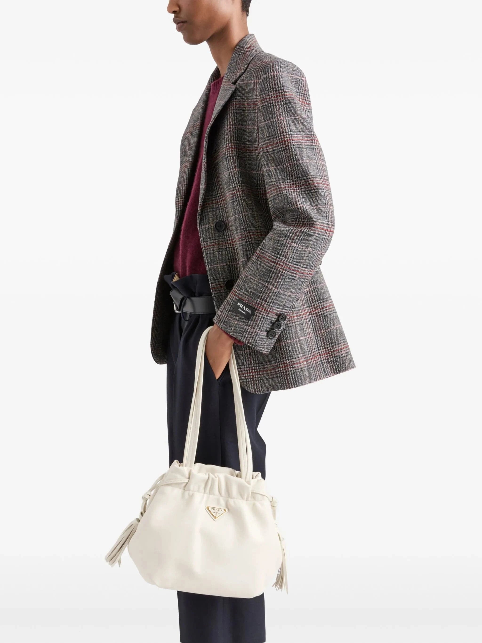 Prada Prince of Wales Wool Blazer