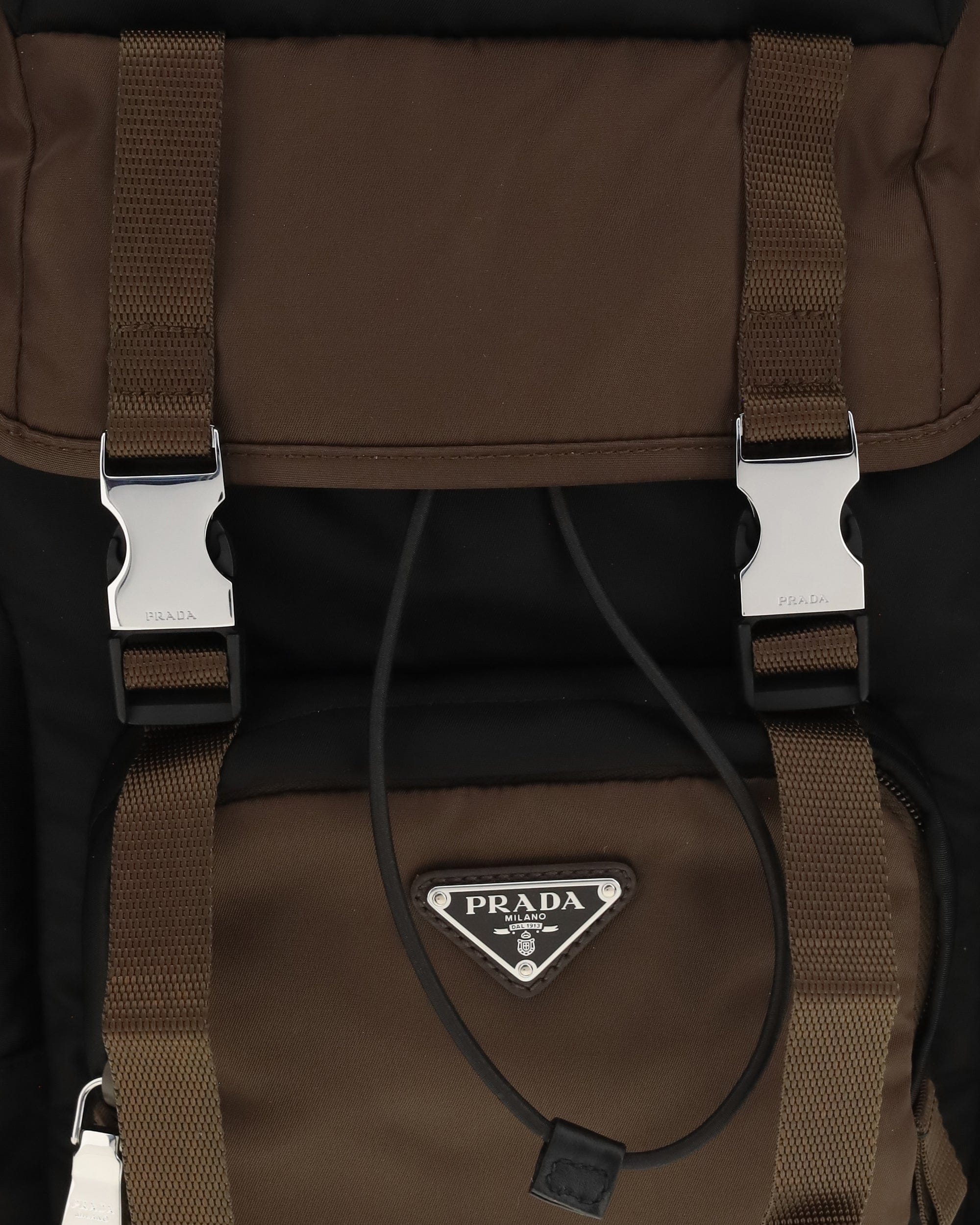Prada Prada Re-Nylon And Leather Backpack