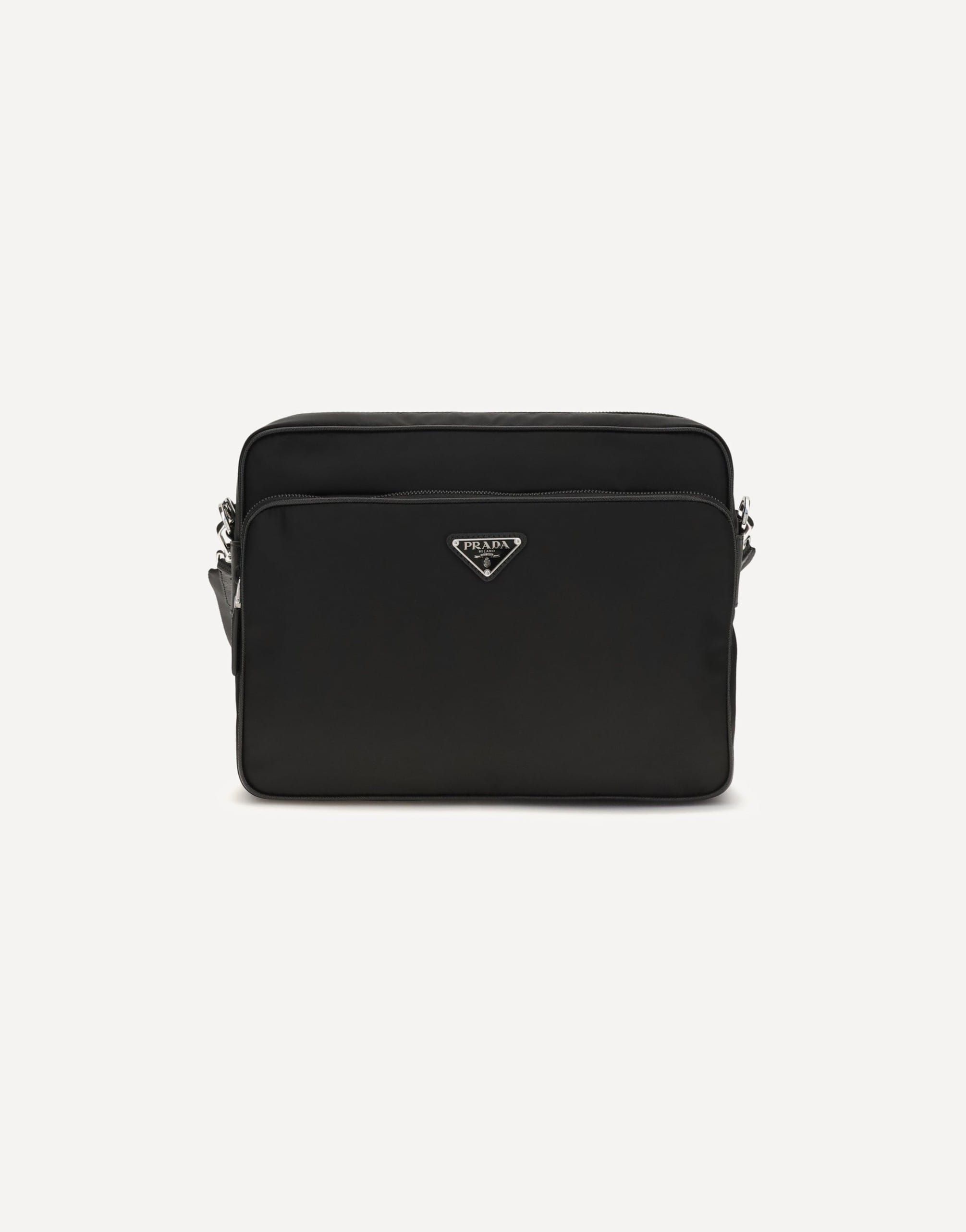 Prada Prada Re-Nylon And Leather Shoulder Bag
