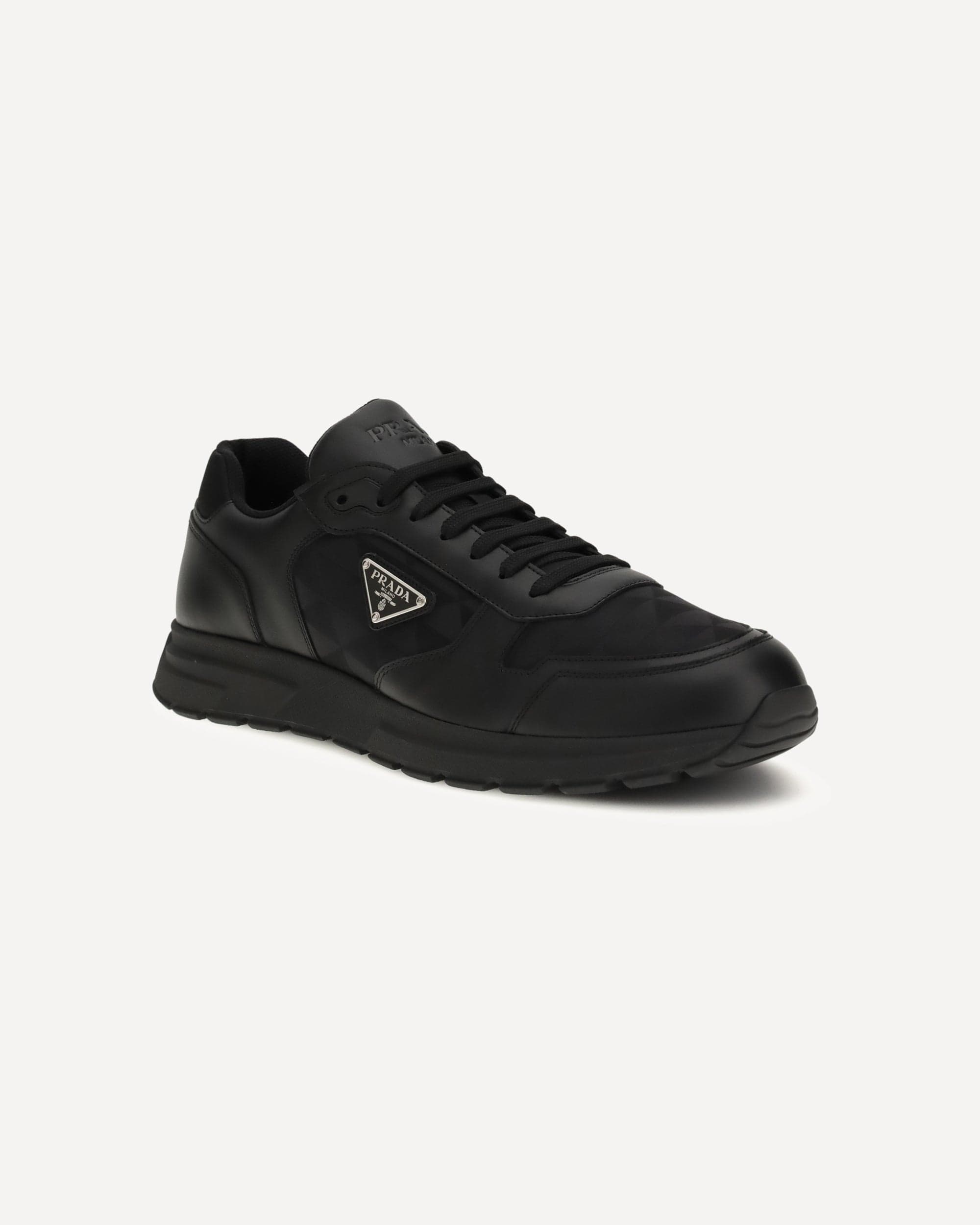 Re-Nylon Sneakers With Triangle Logo - alternate view