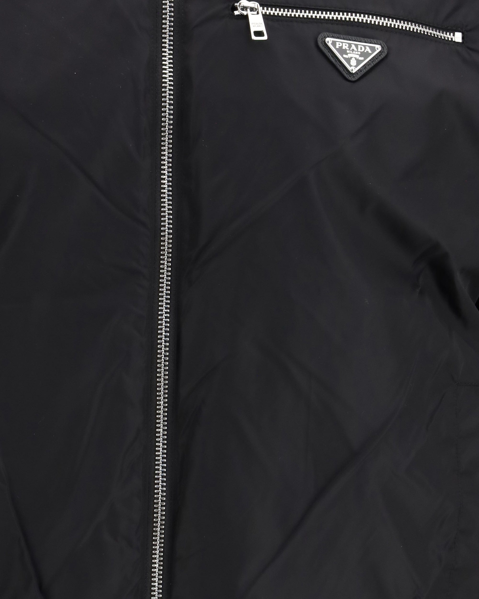 Prada Reversible Wool And Re-Nylon Bomber Jacket