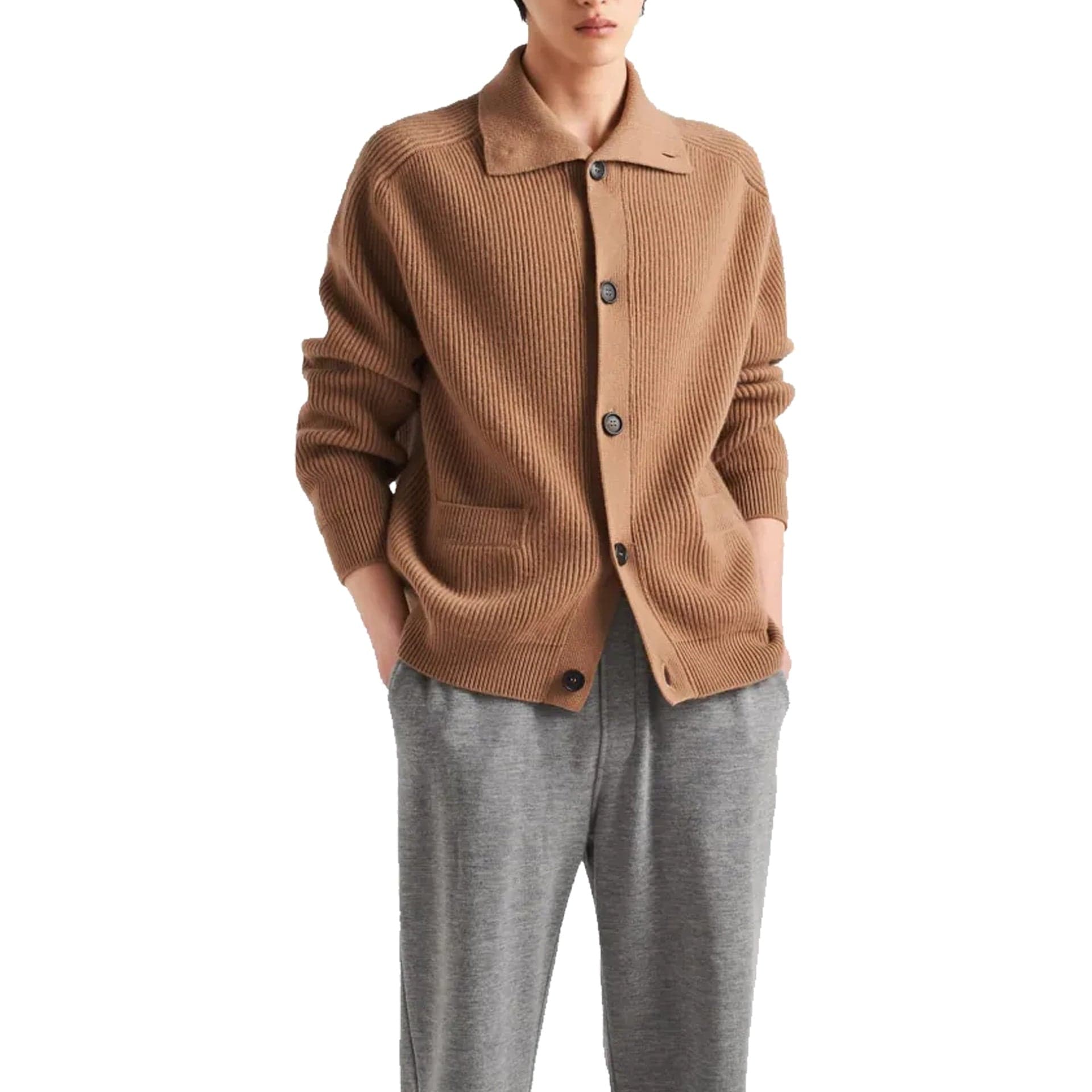 Prada Ribbed Knit Cashmere Cardigan - alternate view