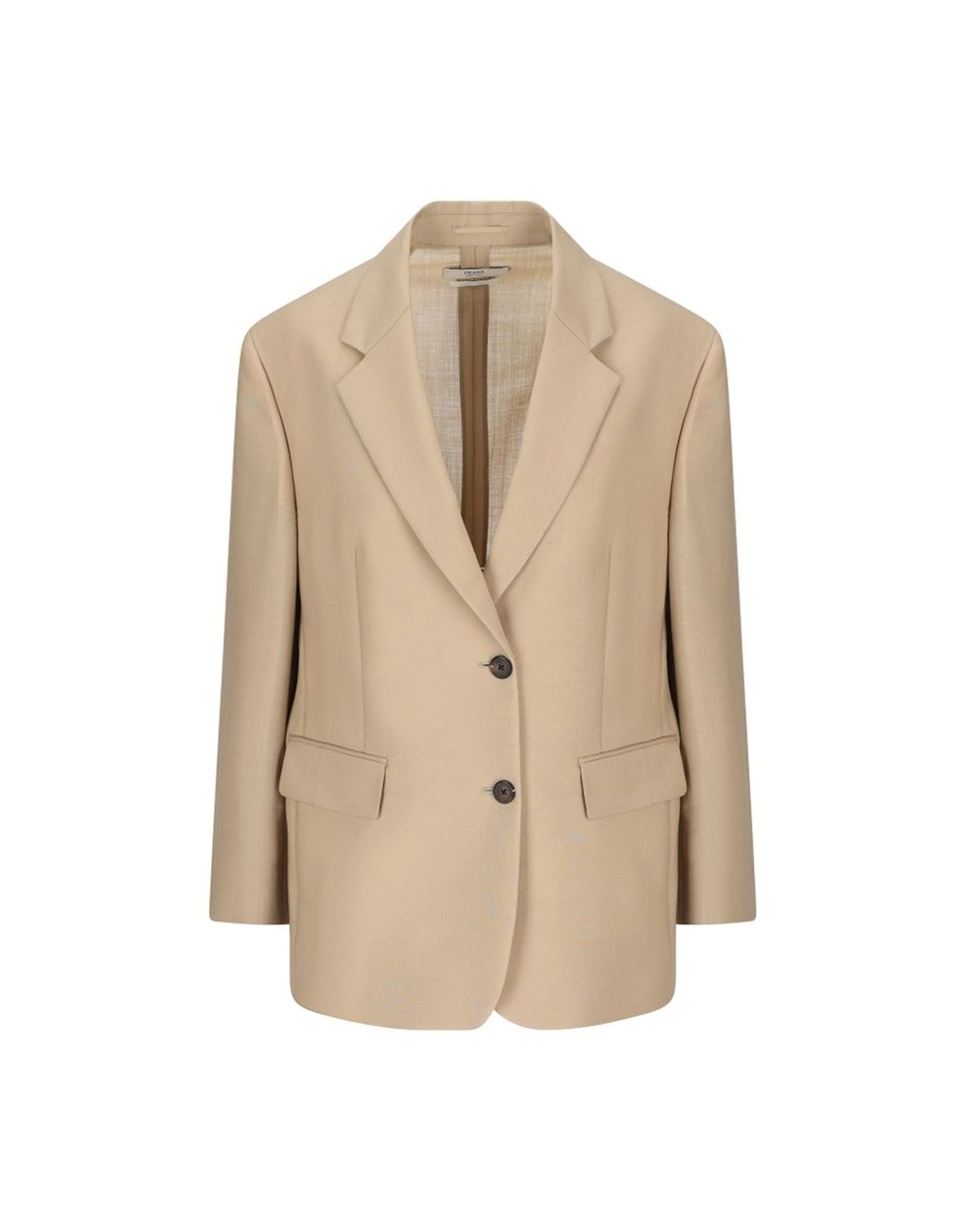 Prada Rope-Coloured Single-Breasted Blazer