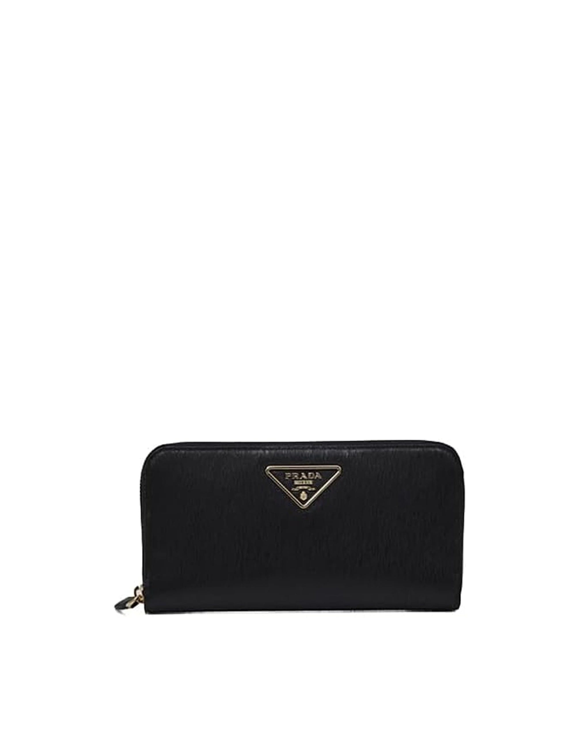 Prada Saffiano Leather Zip Wallet