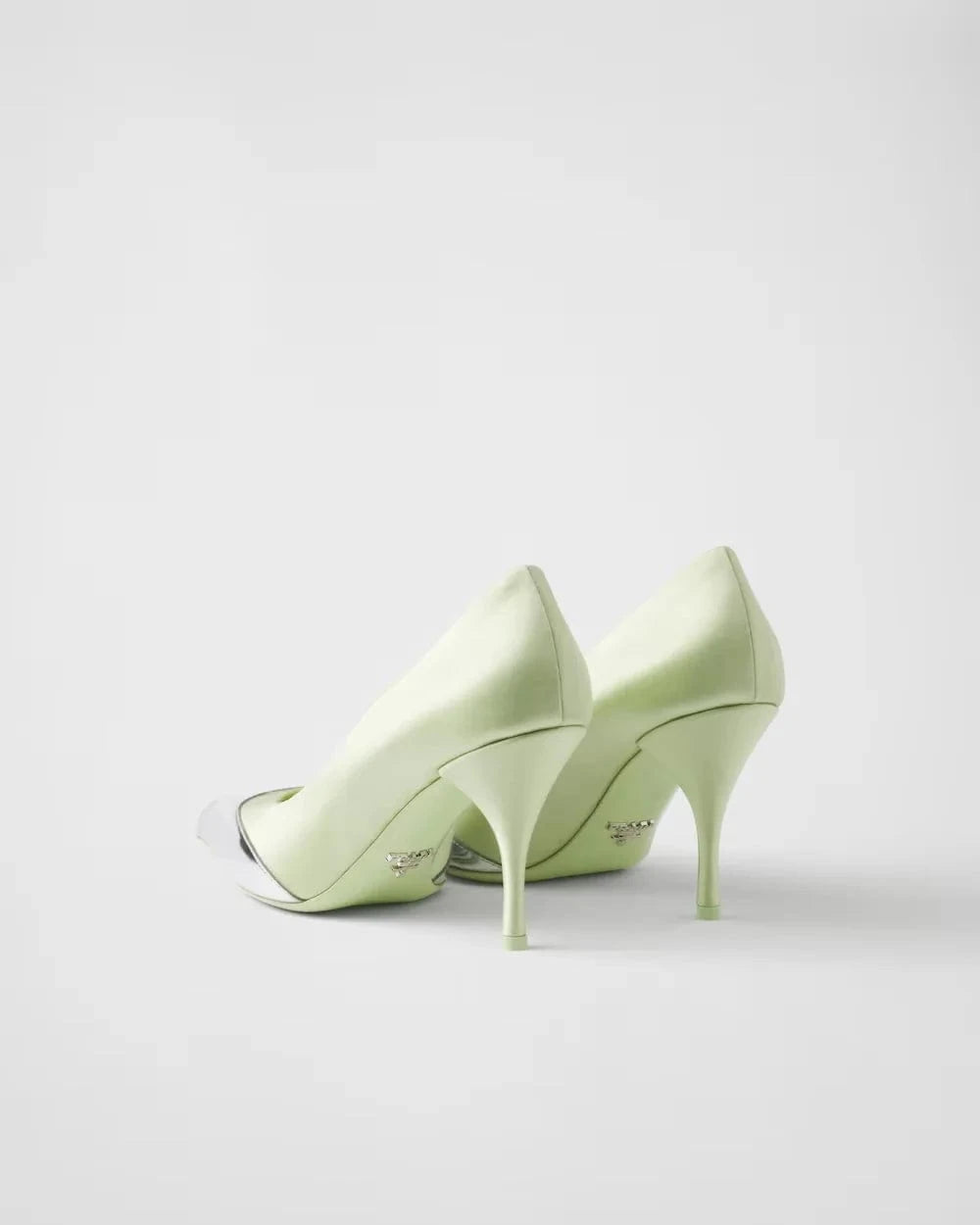 Prada Satin And Metallic Pumps
