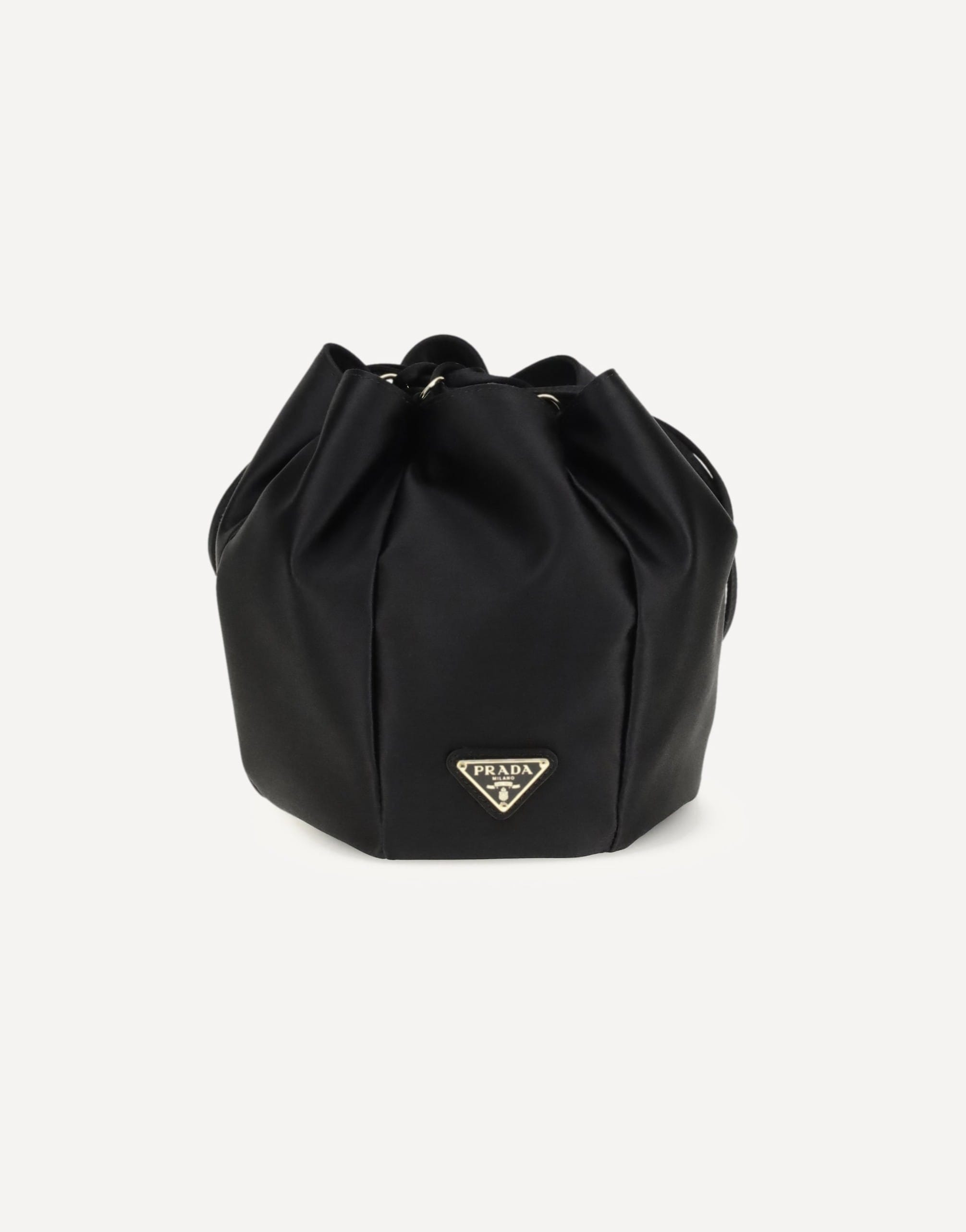 Prada Satin Pouch Drawstring Mini Bag