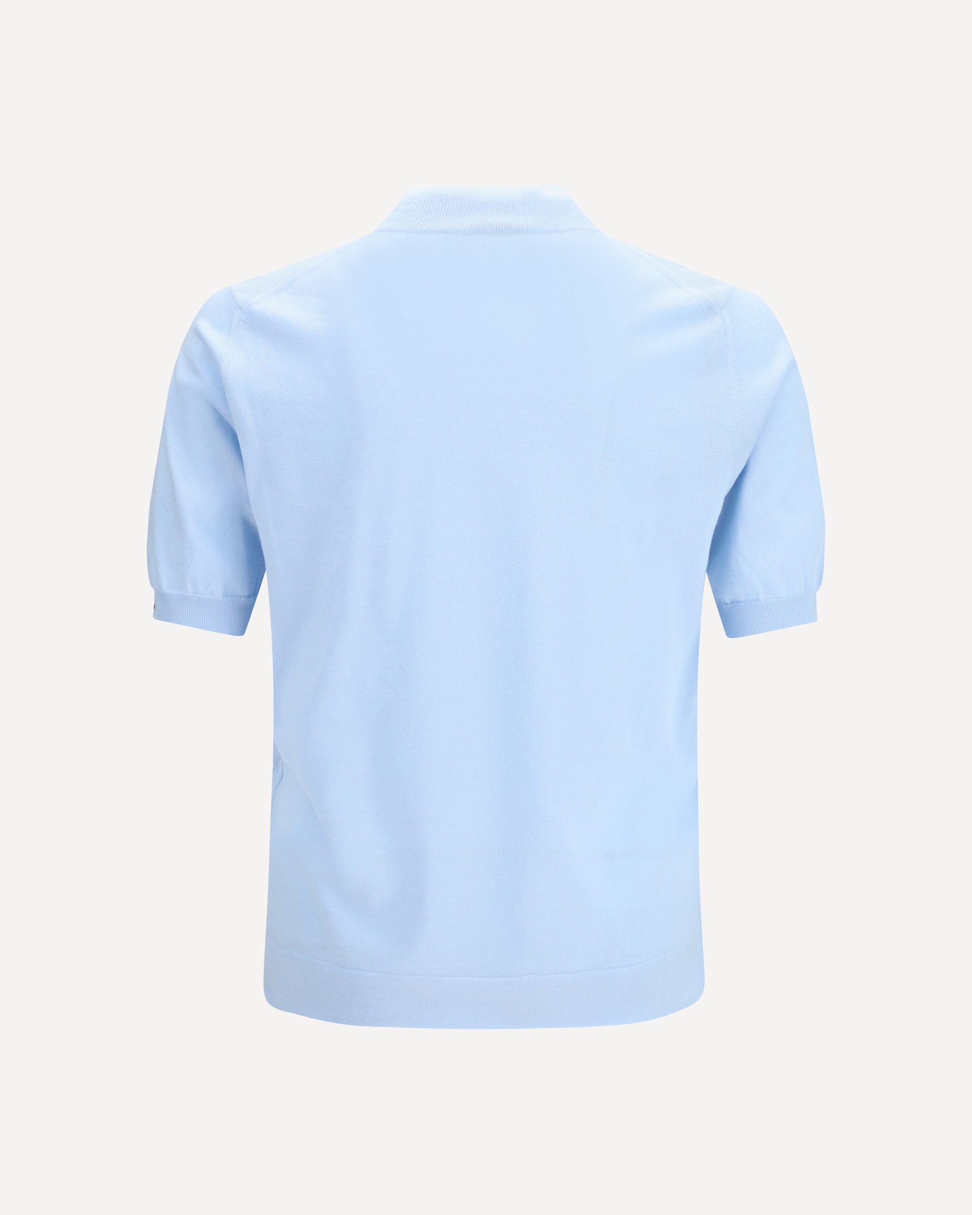 Prada Short-Sleeve Cotton Sweater With Intarsia - alternate view