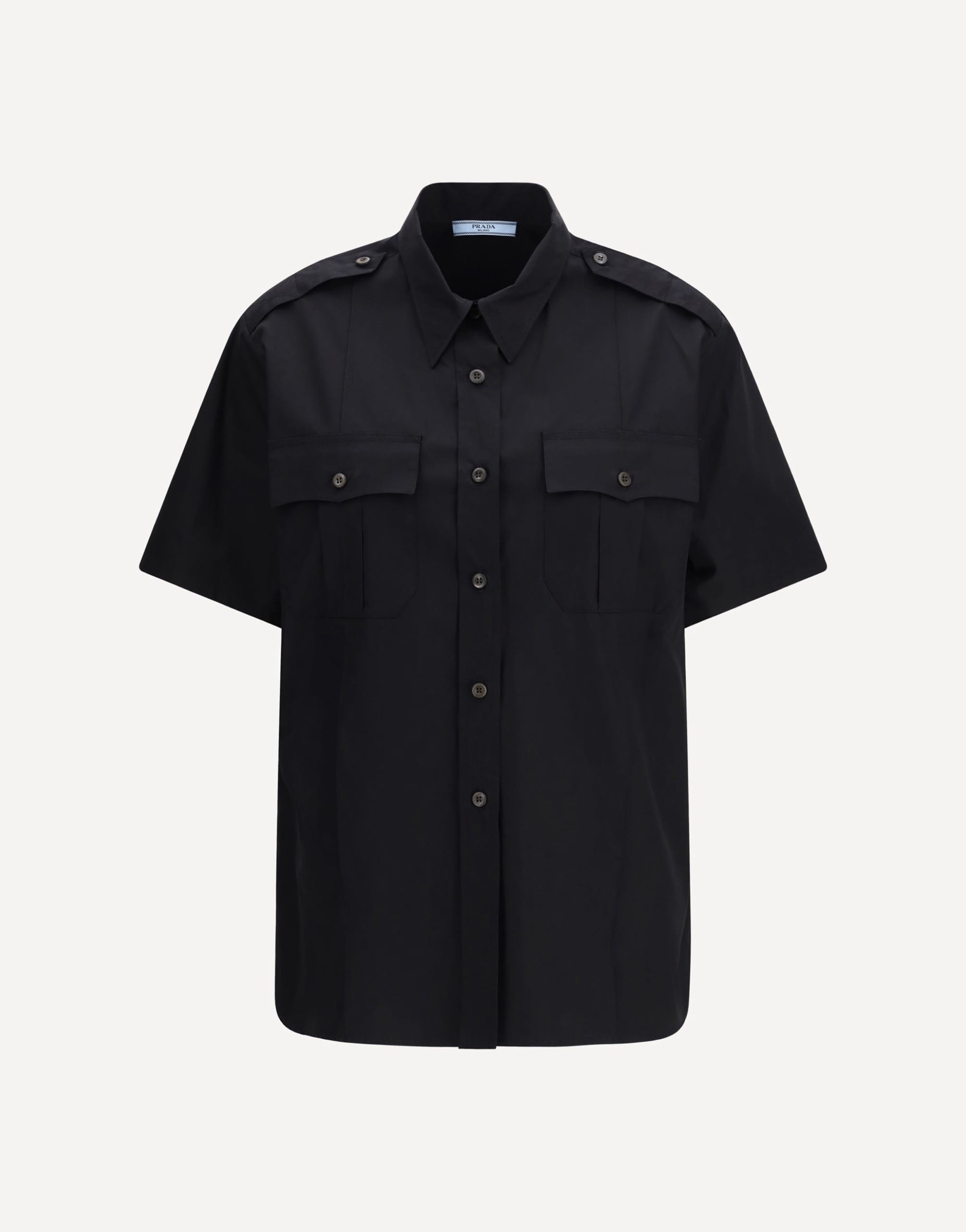 Prada Short-Sleeve Poplin Shirt