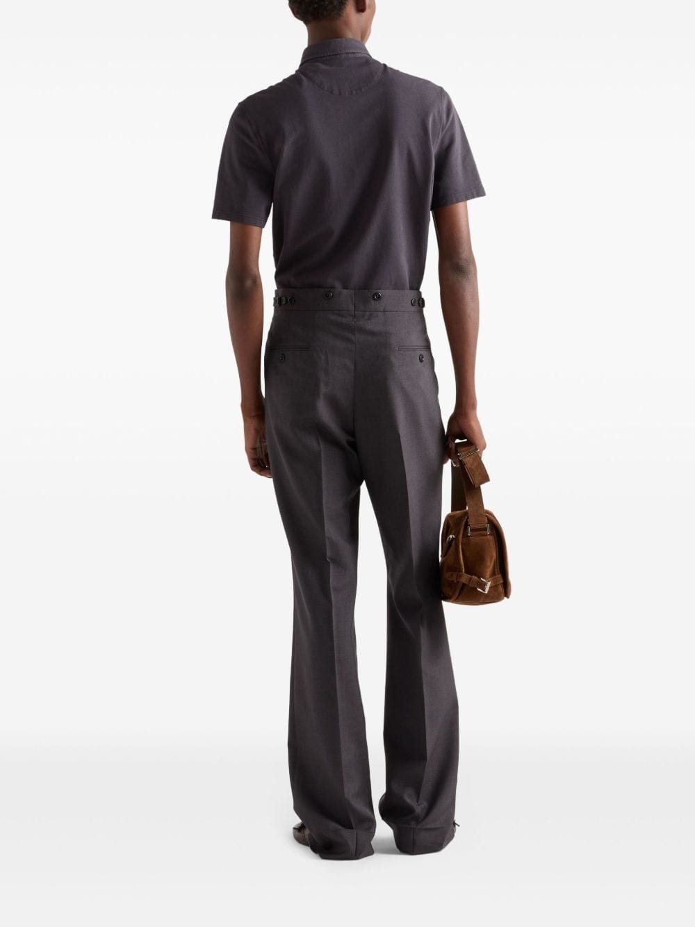 Prada Short-Sleeved Logo Polo Shirt