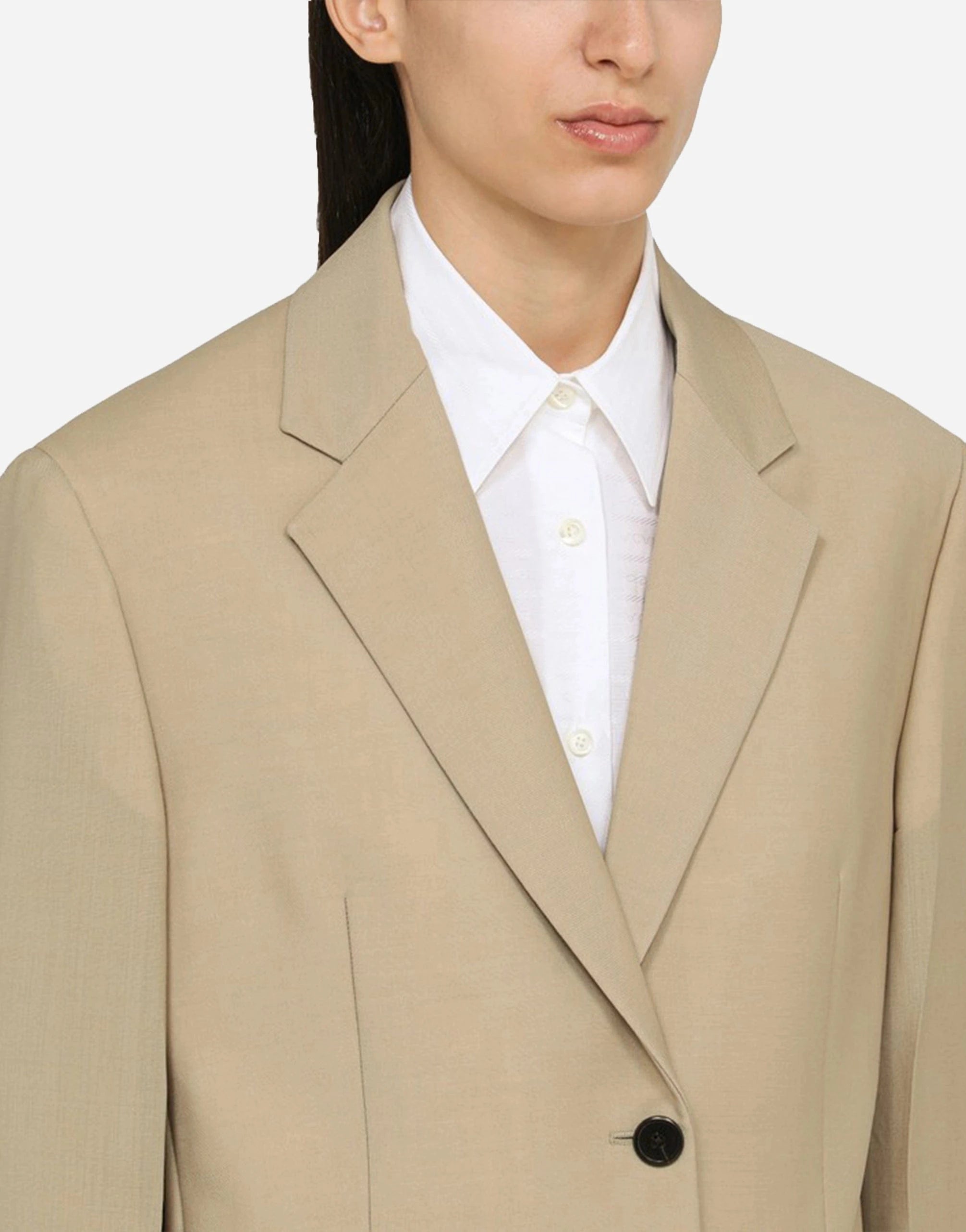 Prada Single-Breasted Blazer Jacket