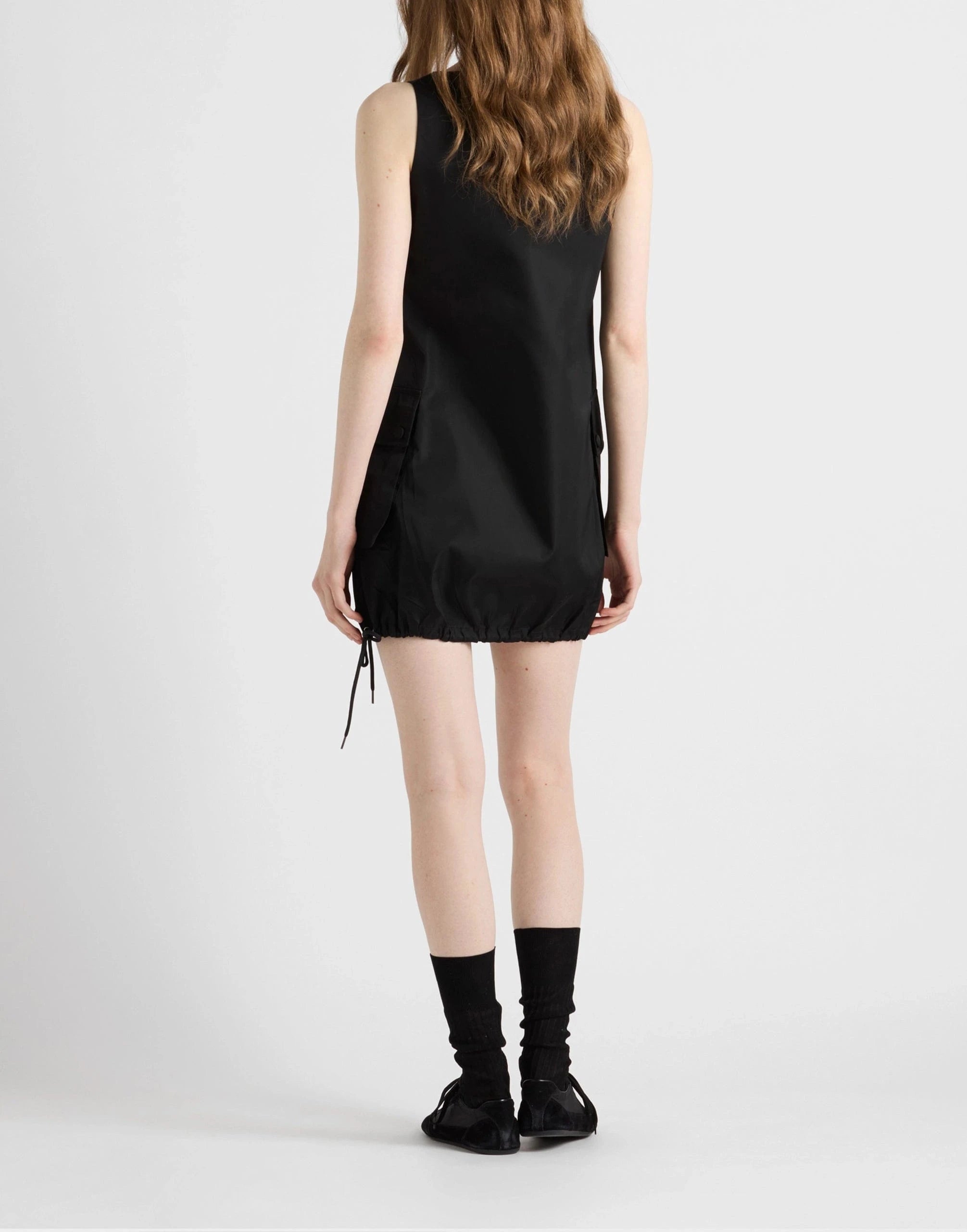 Prada Sleeveless Re-Nylon Mini Dress