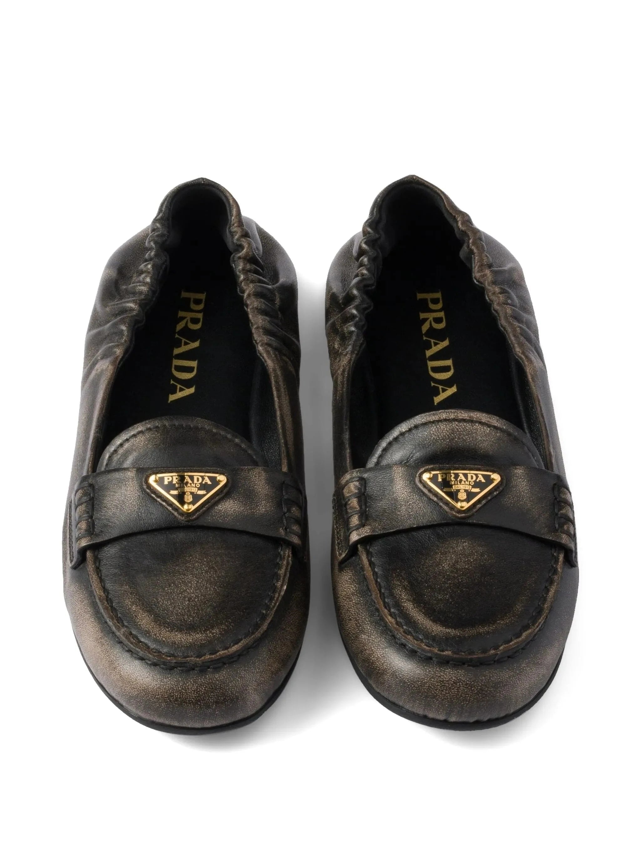 Prada Slip-On Leather Loafers