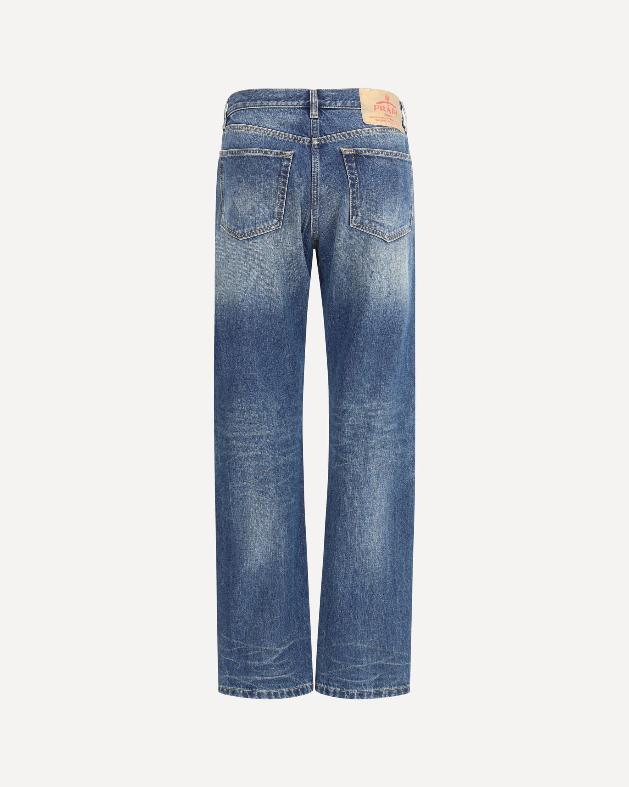 Prada Straight Jeans With Logo Patch - alternate view