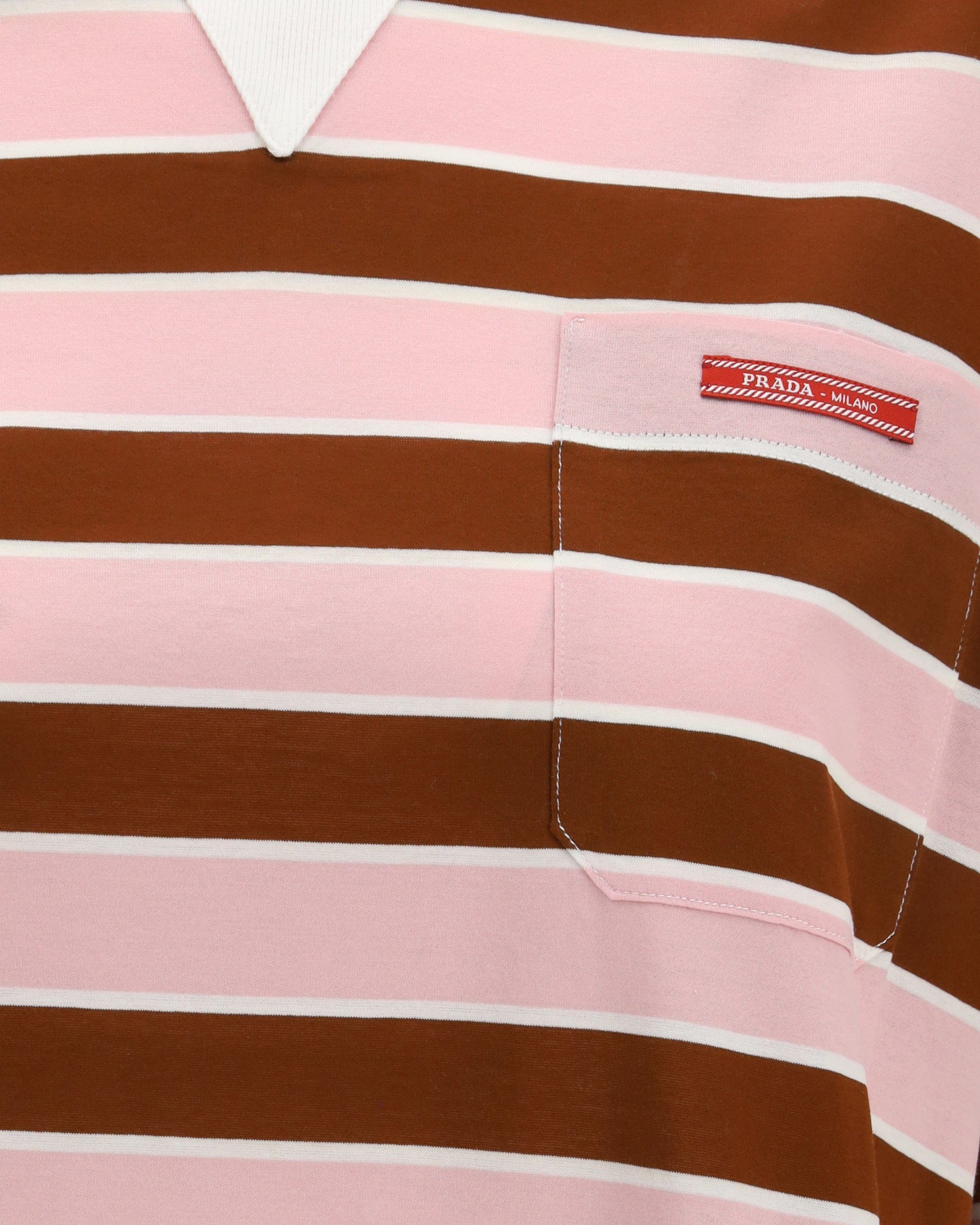 Prada Striped Filo Di Scozia T-Shirt