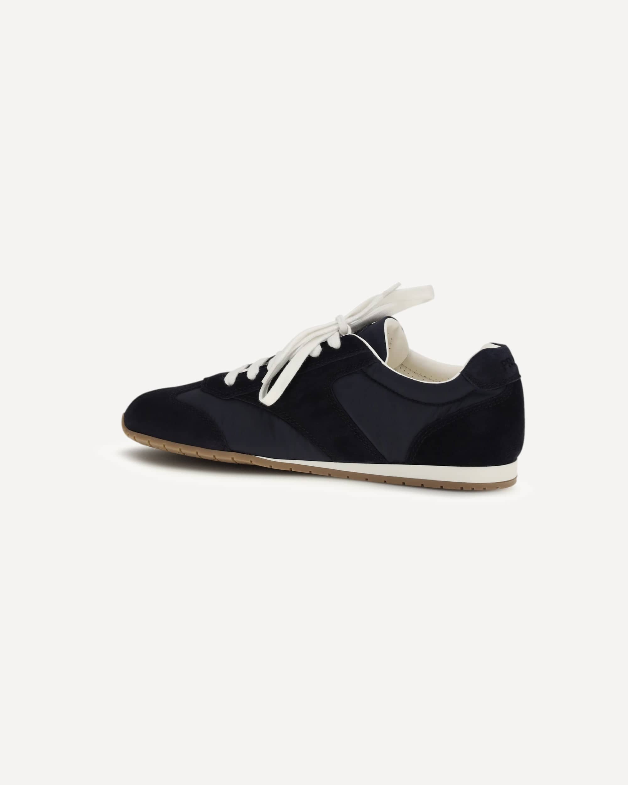 Prada Suede And Fabric Sneakers
