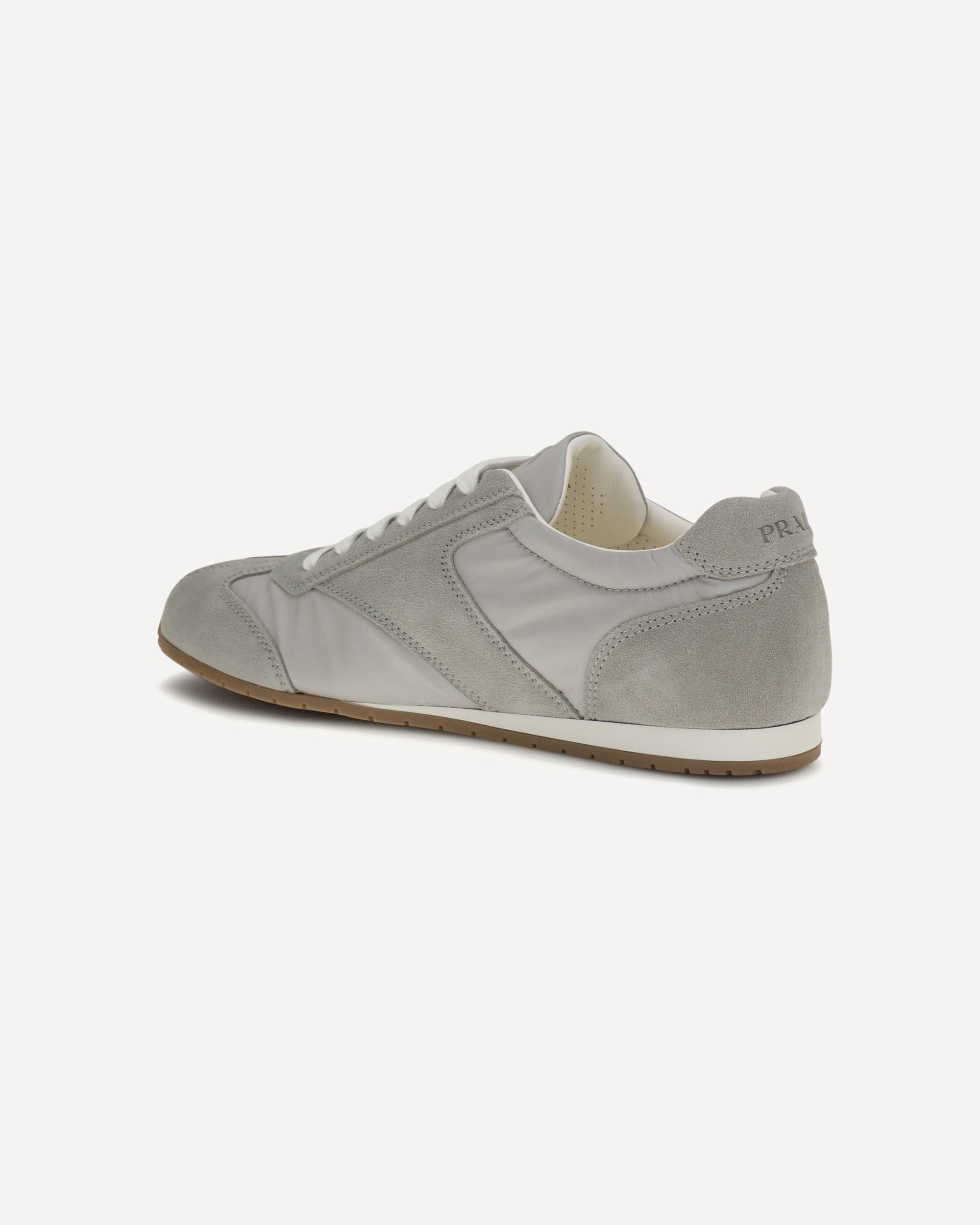 Prada Prada Suede And Fabric Sneakers