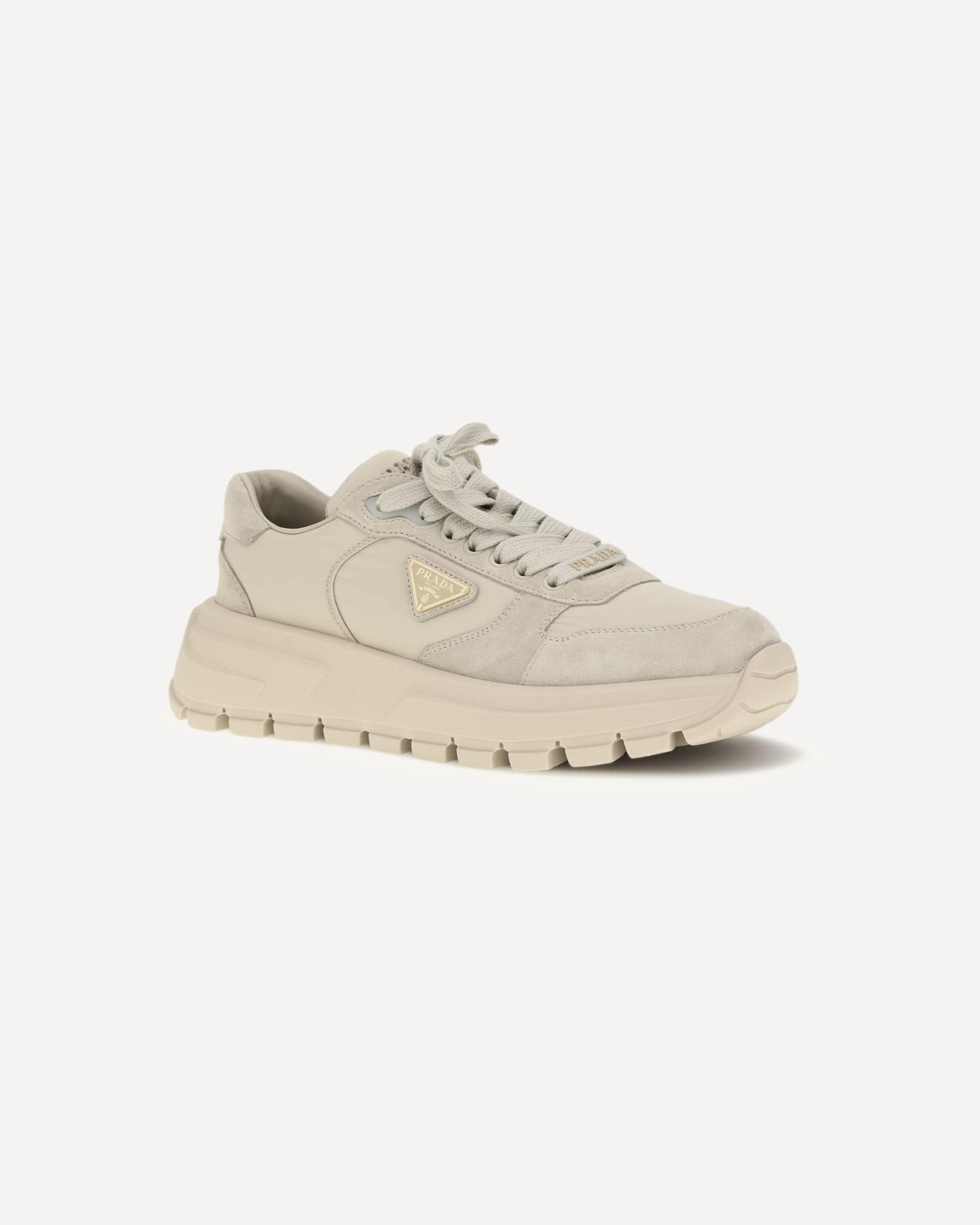 Prada Suede And Re-Nylon Sneakers - alternate view