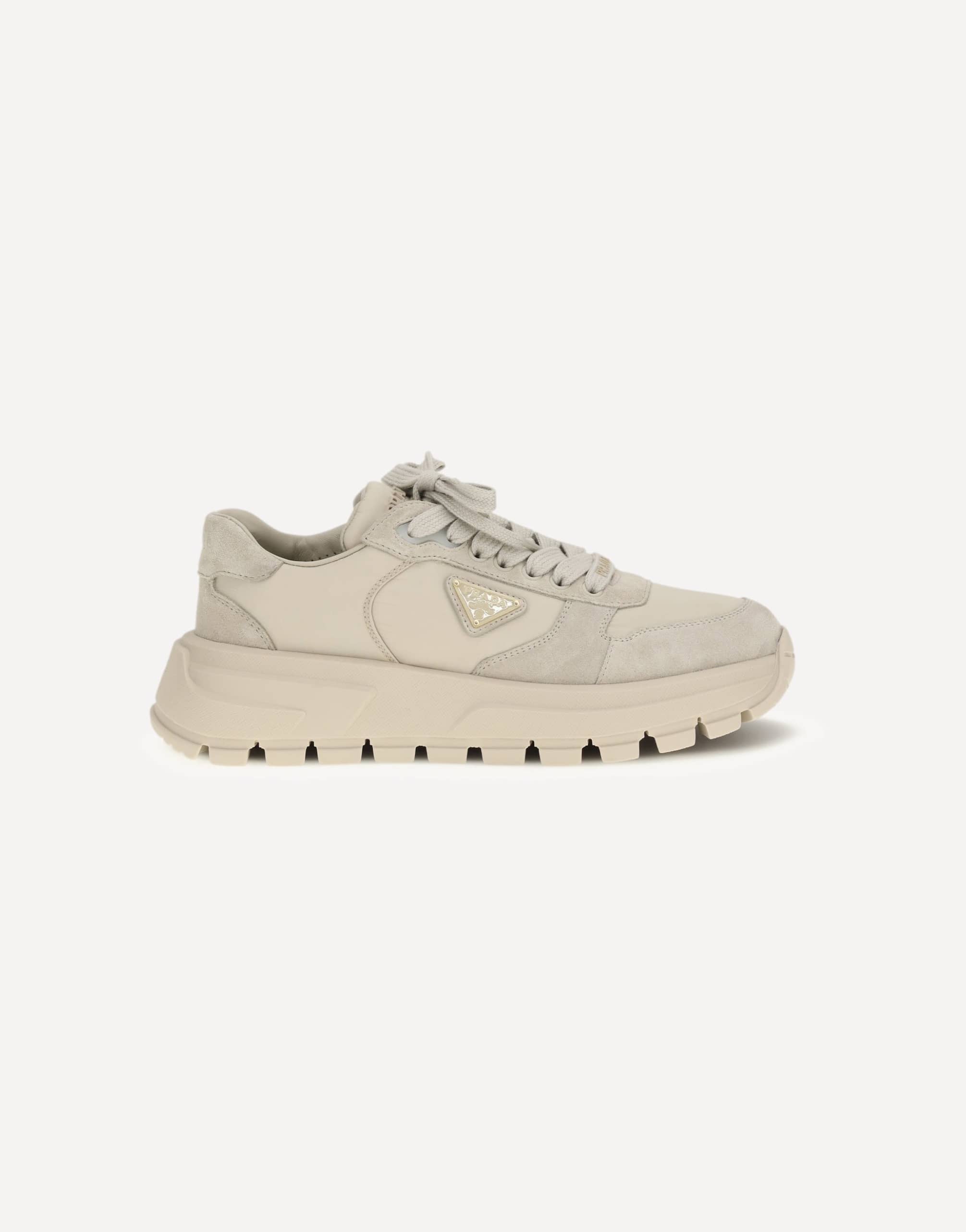 Prada Suede And Re-Nylon Sneakers