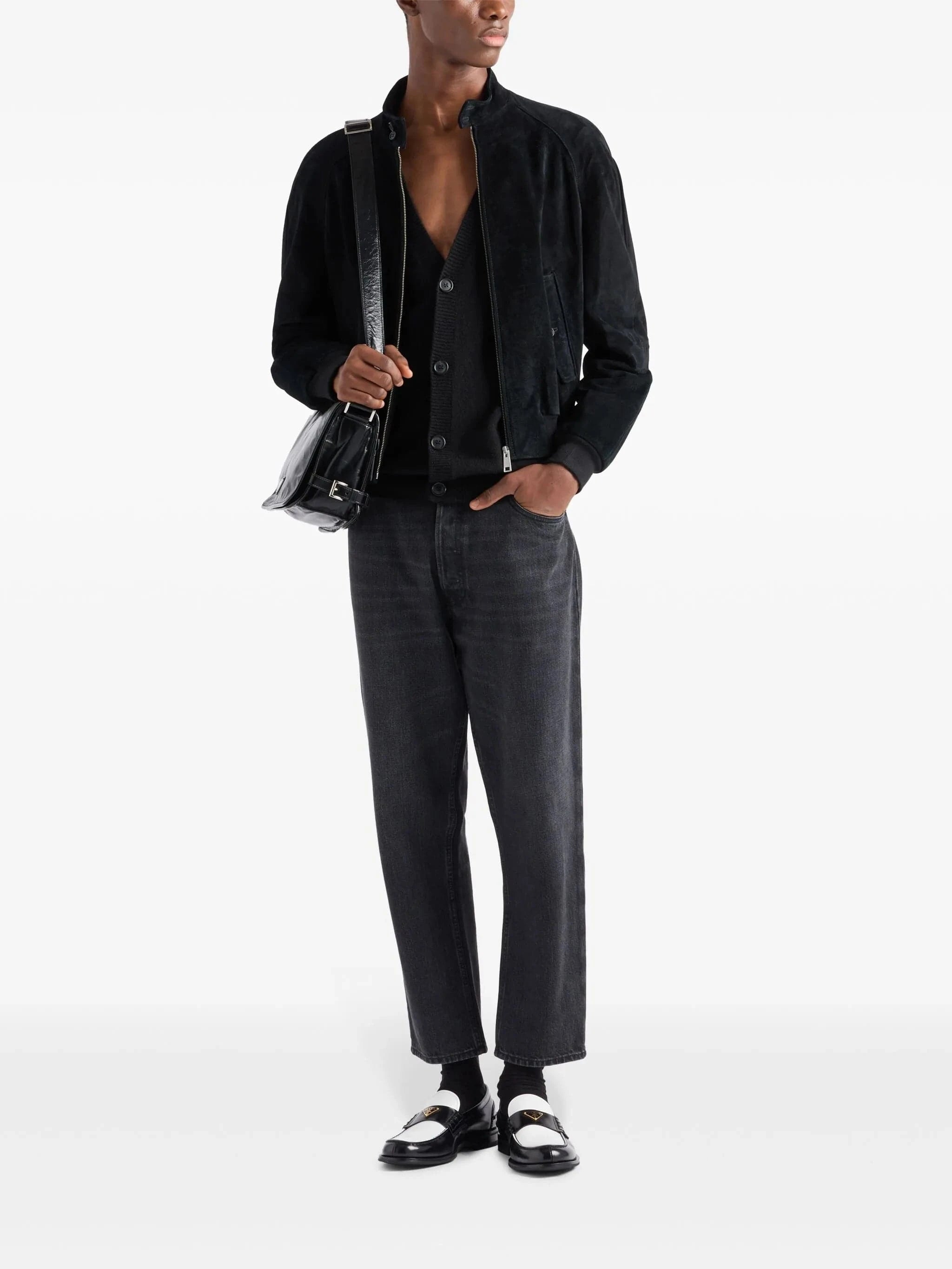 Prada Suede Bomber Jacket